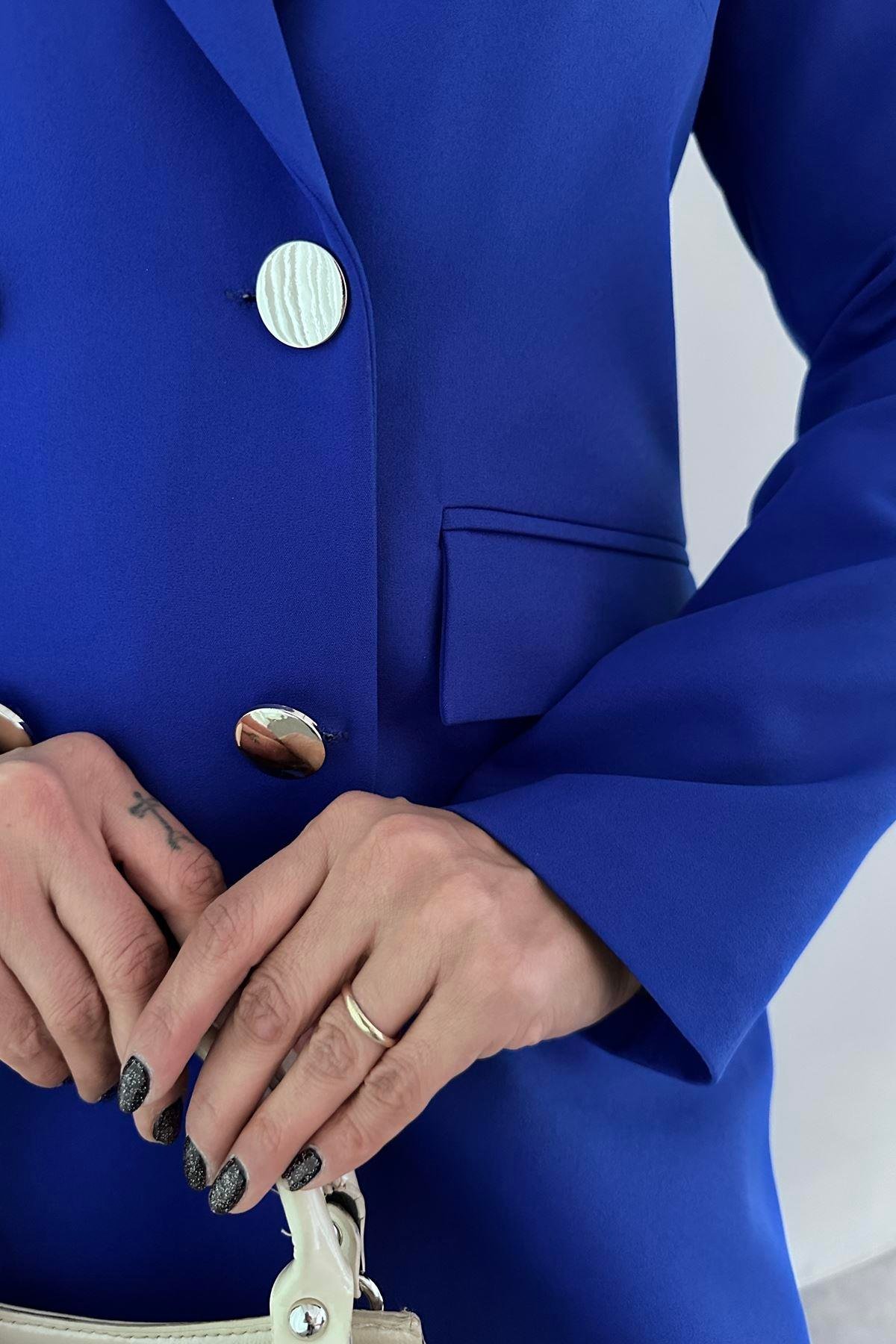 GOLD DÜĞME DETAY  BLAZER CEKET