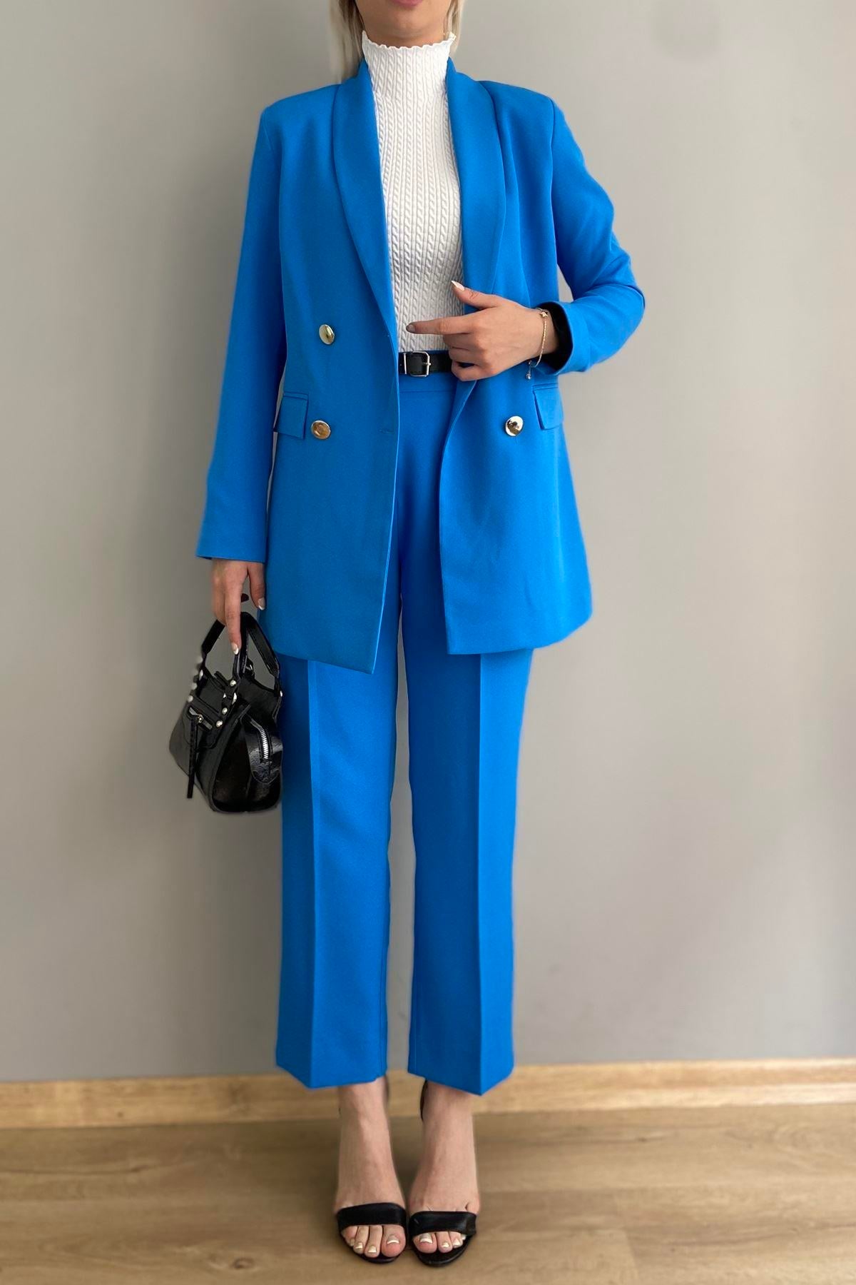 GOLD DÜĞME DETAY  BLAZER CEKET