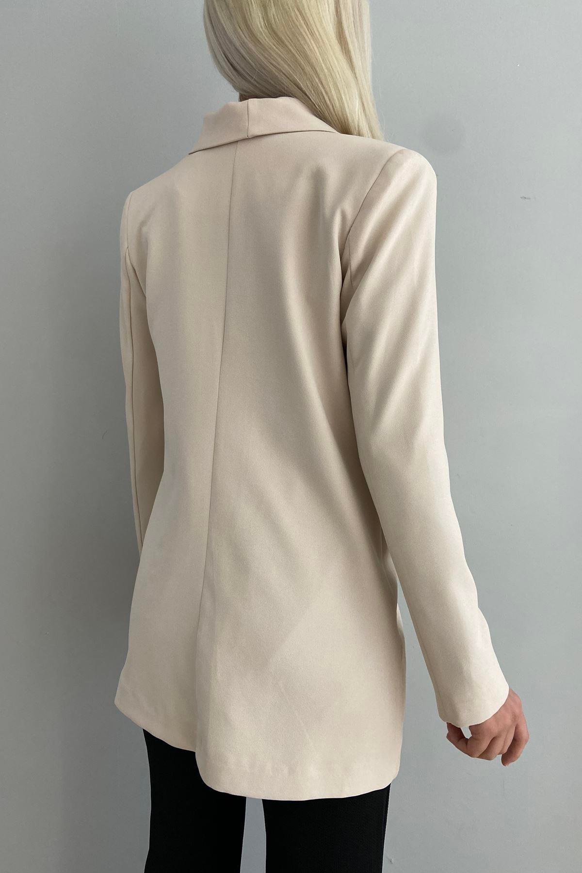 GOLD DÜĞME DETAY  BLAZER CEKET