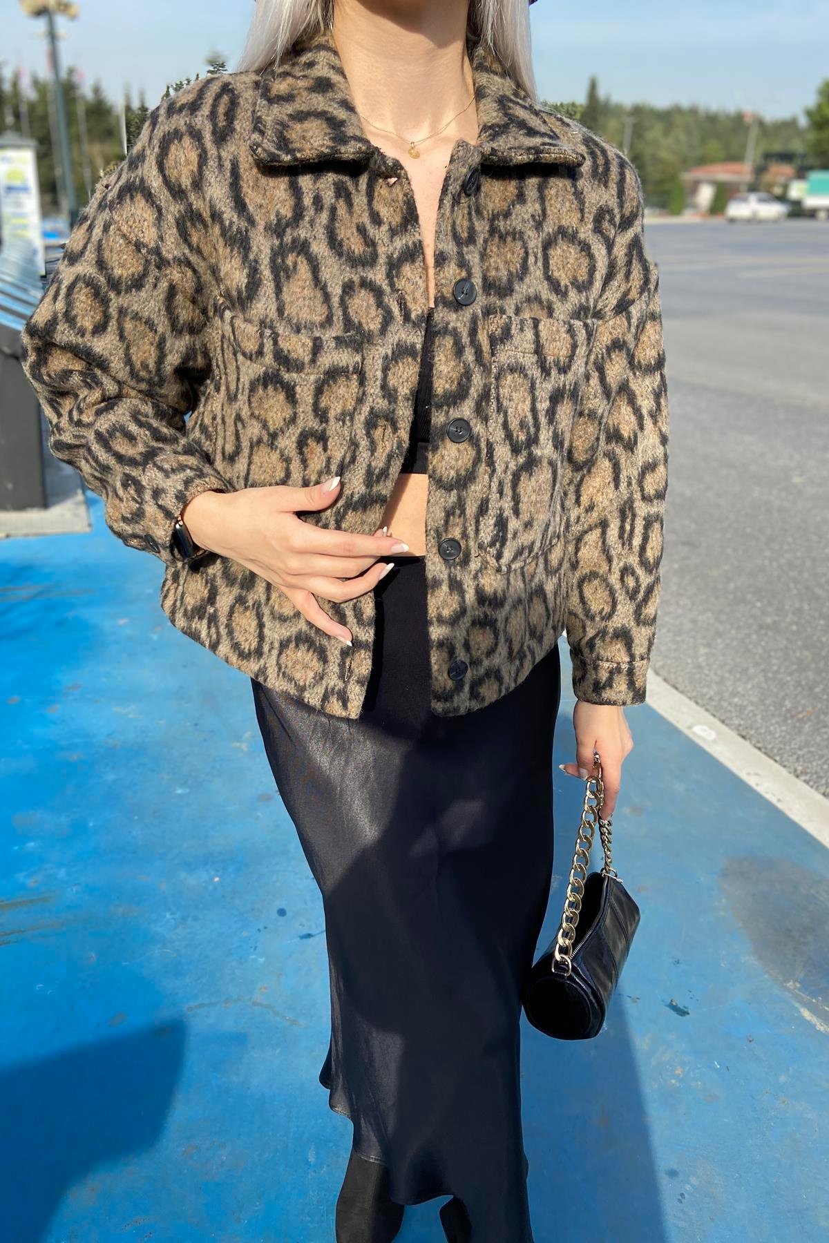 LEOPAR DESEN CEKET
