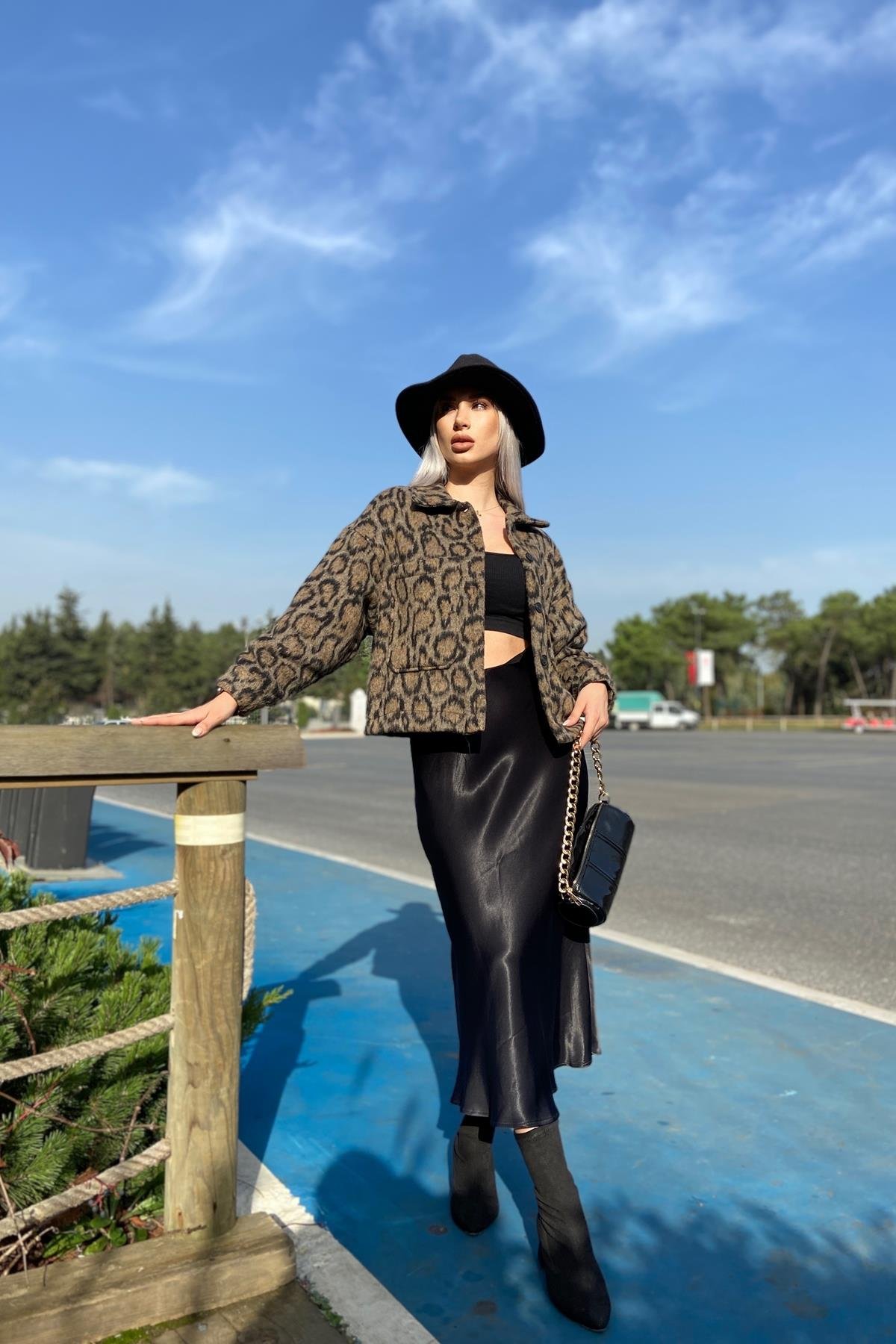 LEOPAR DESEN CEKET