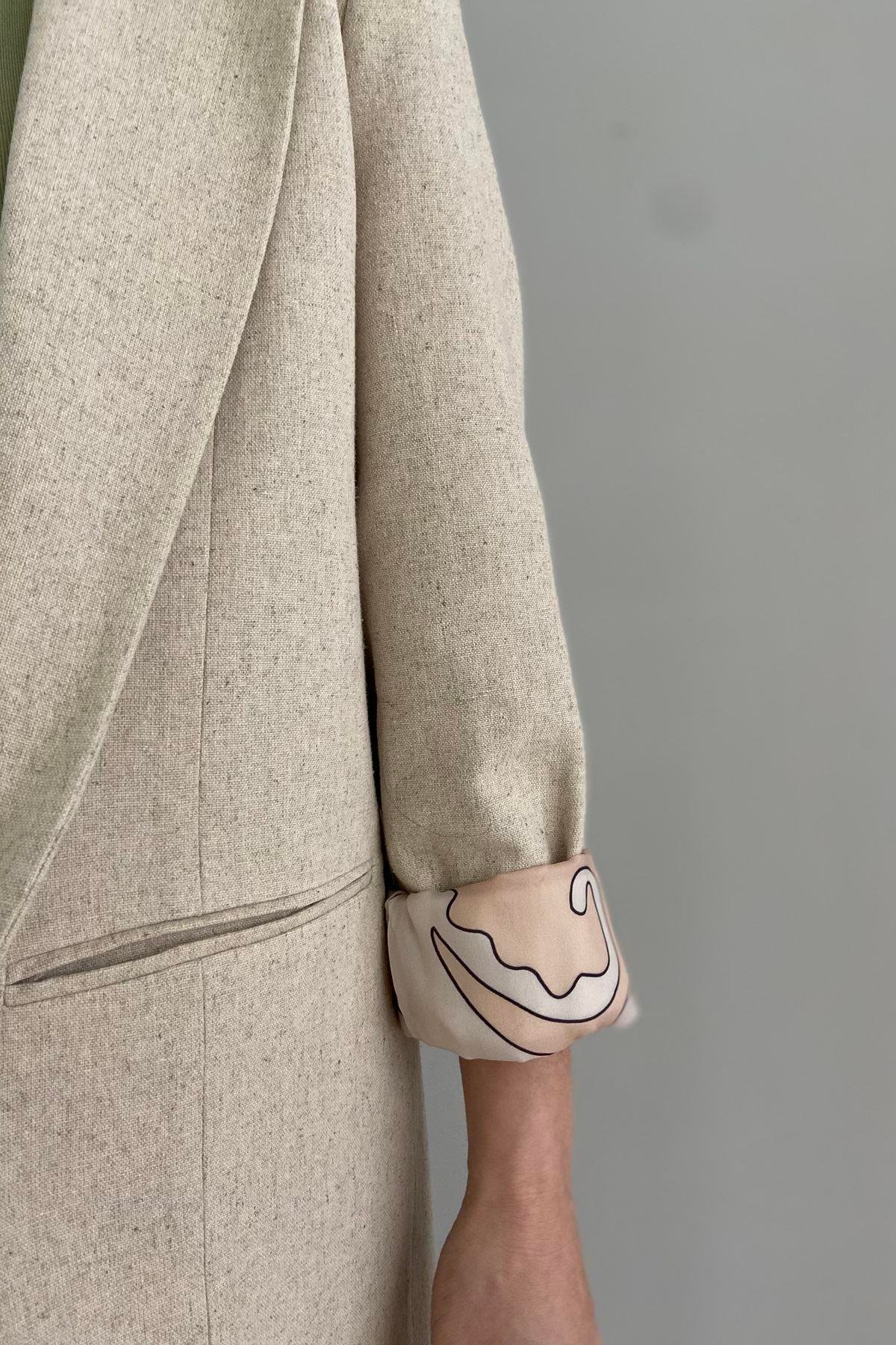 NAKIŞ DETAY BLAZER CEKET
