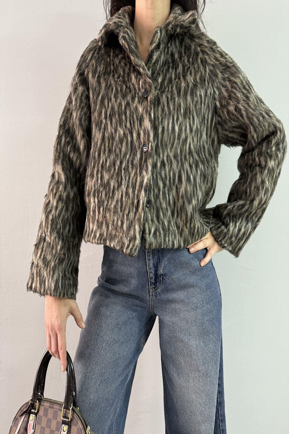 SAKALLI LEOPAR CEKET