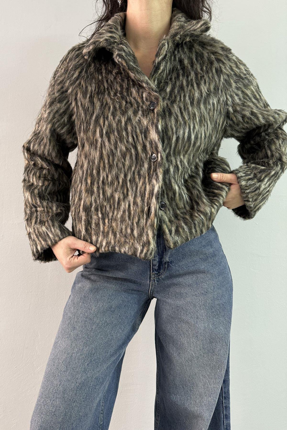 SAKALLI LEOPAR CEKET