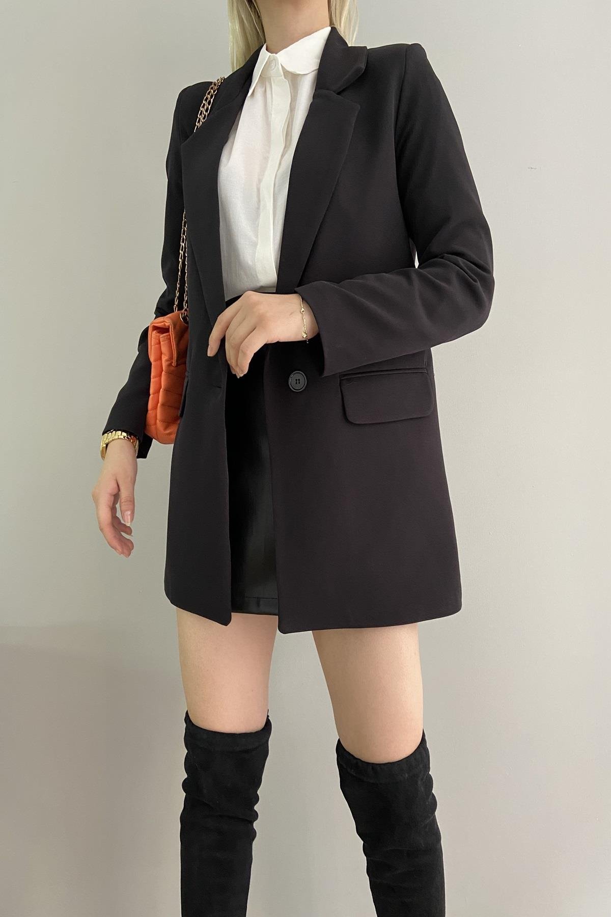 TEK DÜĞME BLAZER CEKET