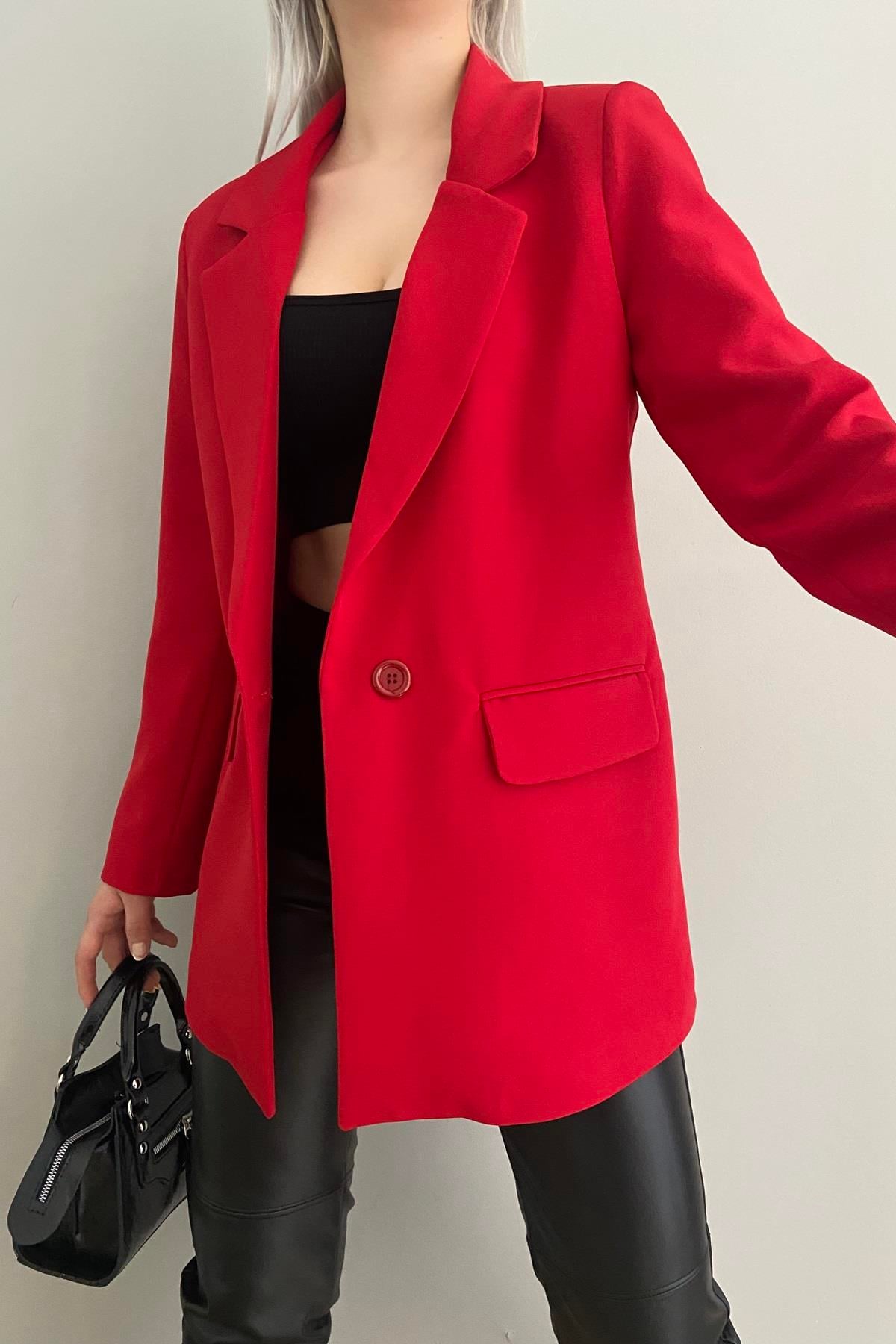 TEK DÜĞME BLAZER CEKET