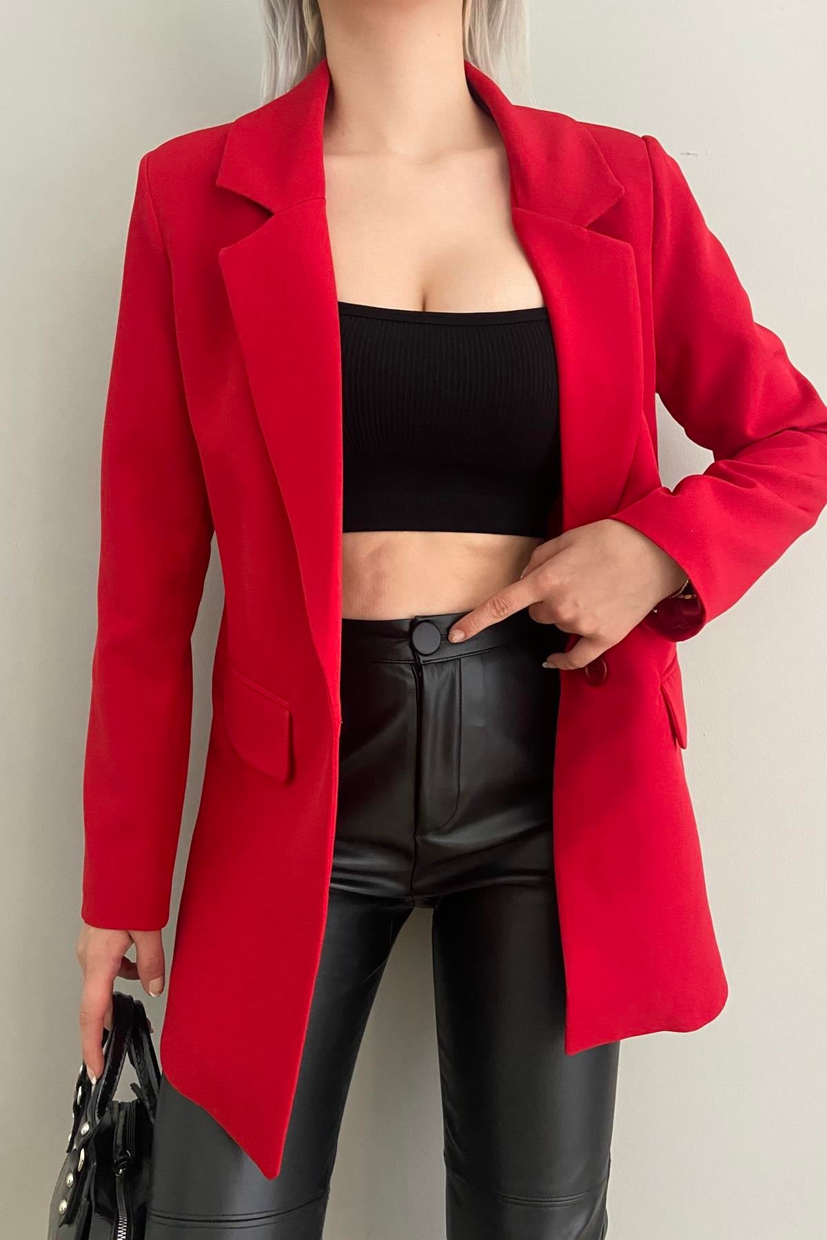 TEK DÜĞME BLAZER CEKET