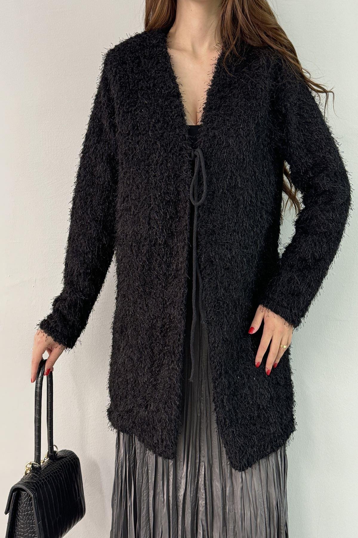 YAAKA BAĞCIKLI PELUŞ CEKET