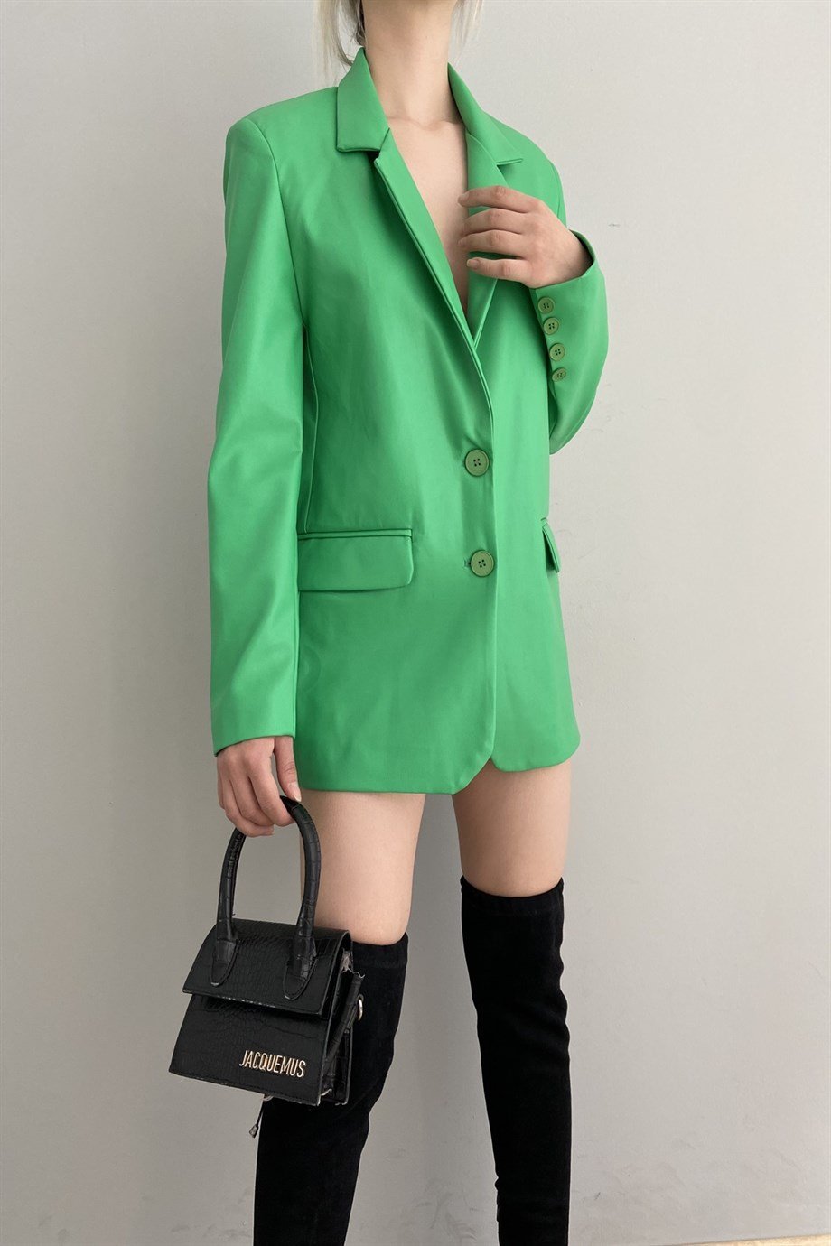 DERİ BLAZER CEKET