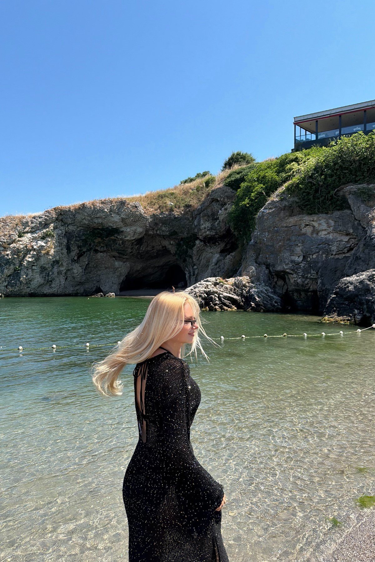 IŞILTILI TAM BOY TRIKO  BEACH ELBİSE