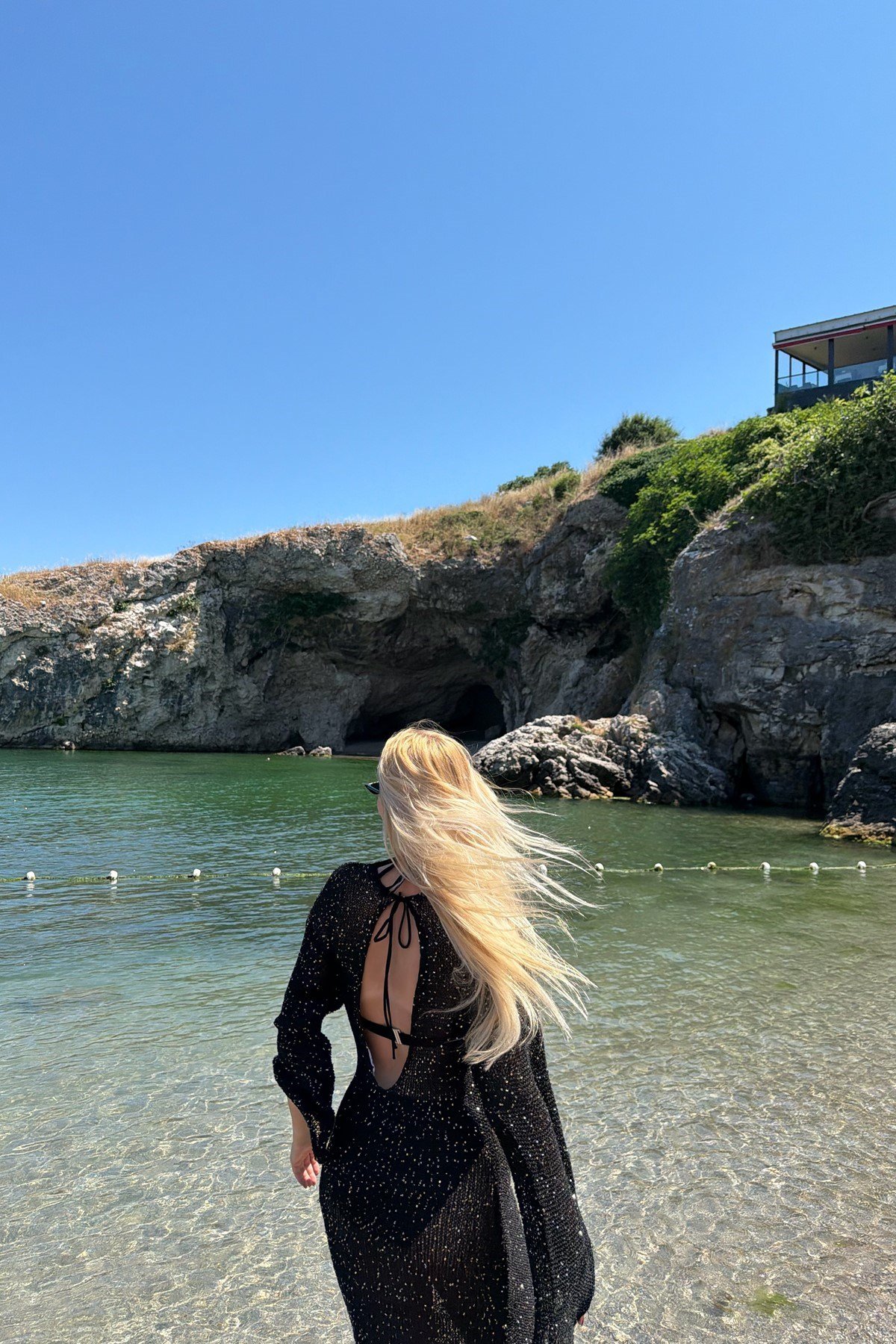 IŞILTILI TAM BOY TRIKO  BEACH ELBİSE