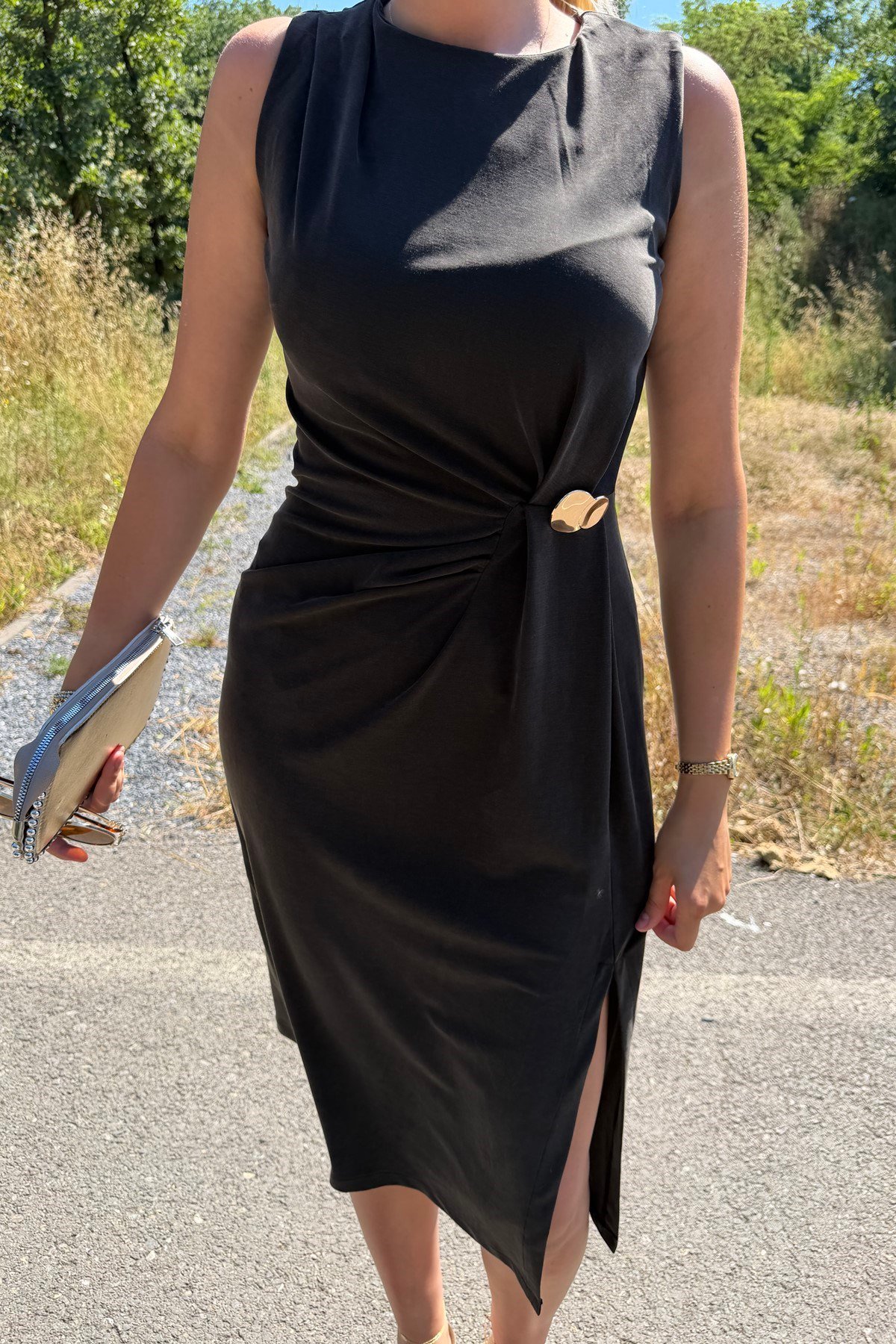 LİKRALI ÖRME ELBİSE