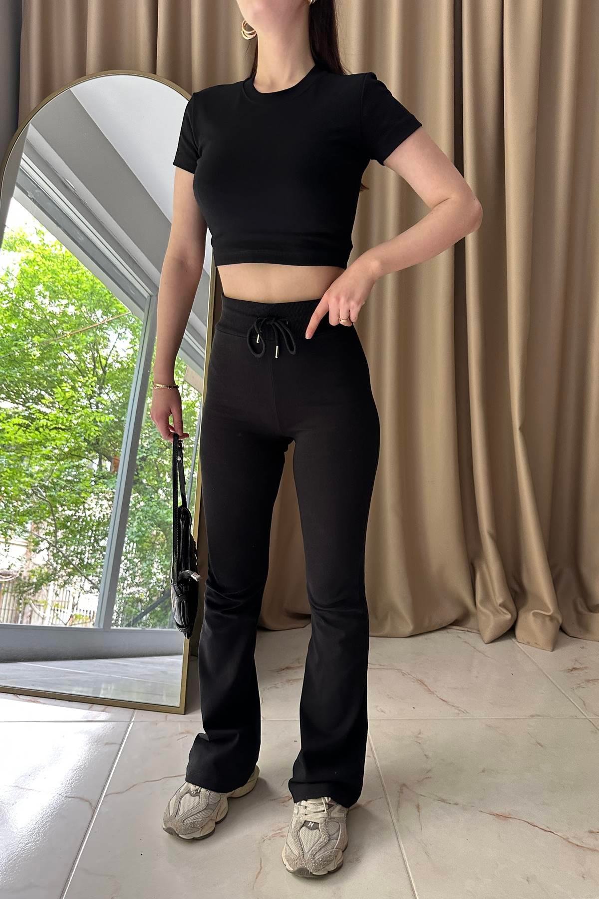 CROP TOP VE PANTOLON TAKIM