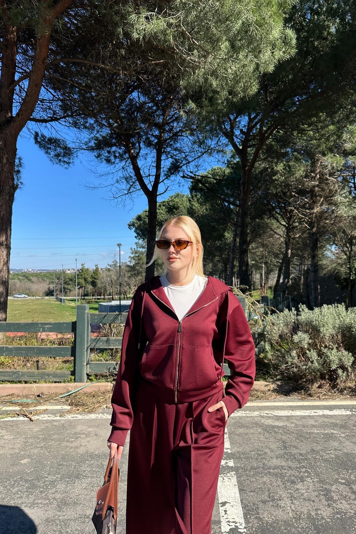 KANGURU CEPLİ KAPŞONLU SWEAT PANTOLON TAKIM