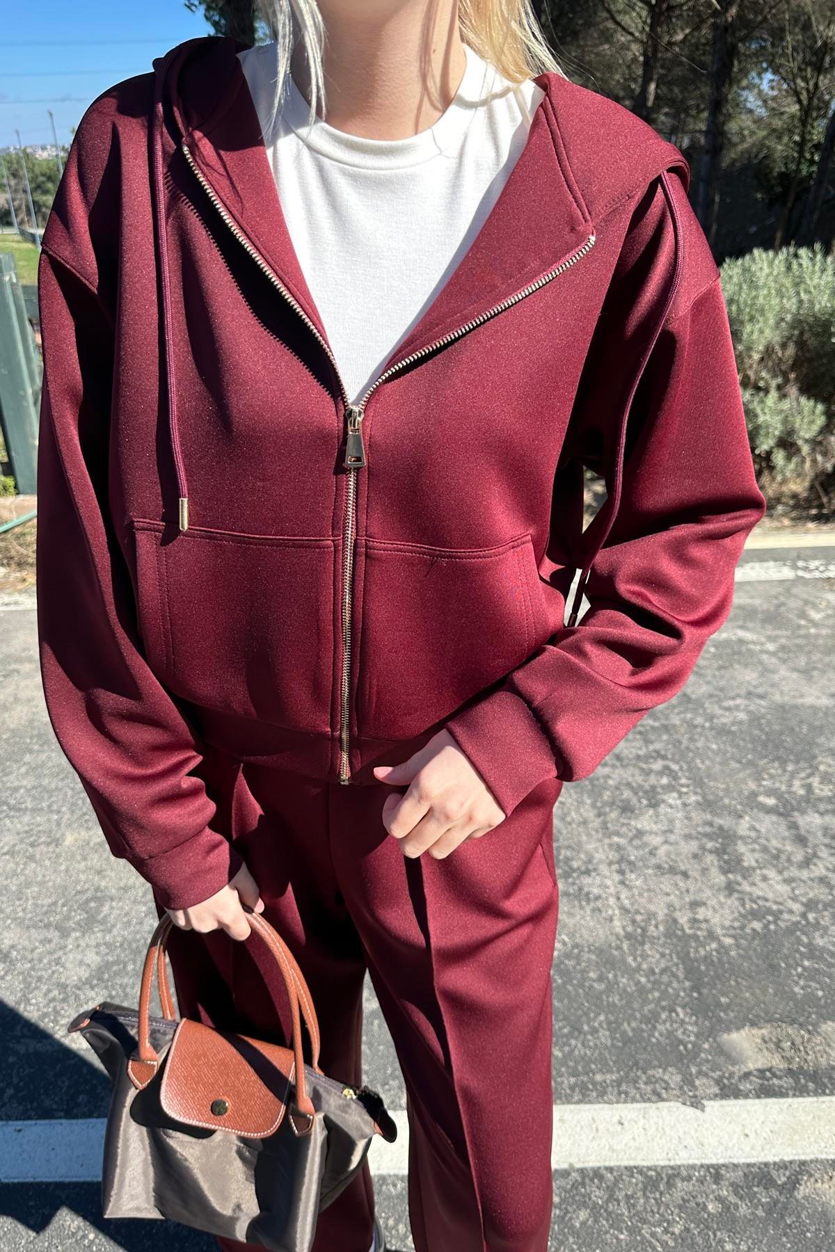 KANGURU CEPLİ KAPŞONLU SWEAT PANTOLON TAKIM