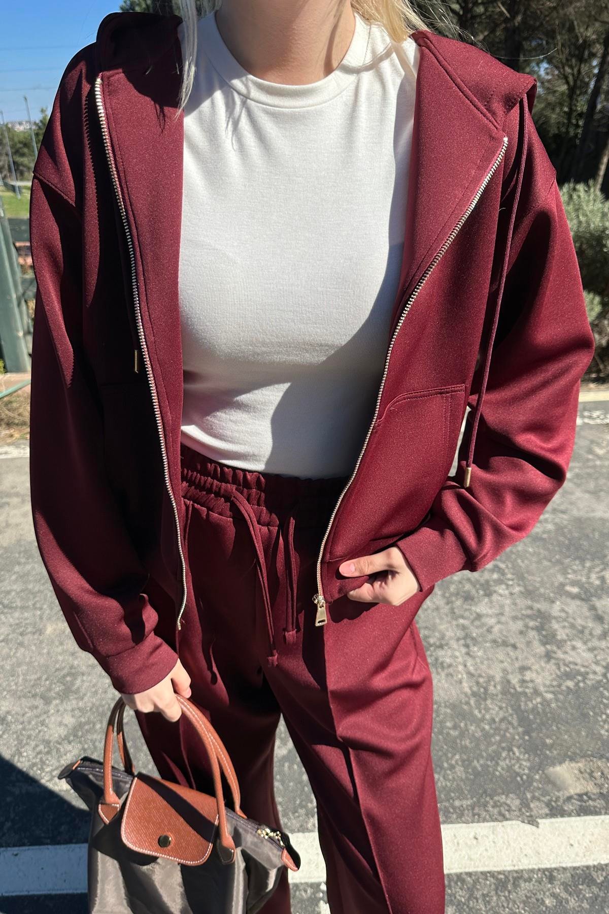 KANGURU CEPLİ KAPŞONLU SWEAT PANTOLON TAKIM