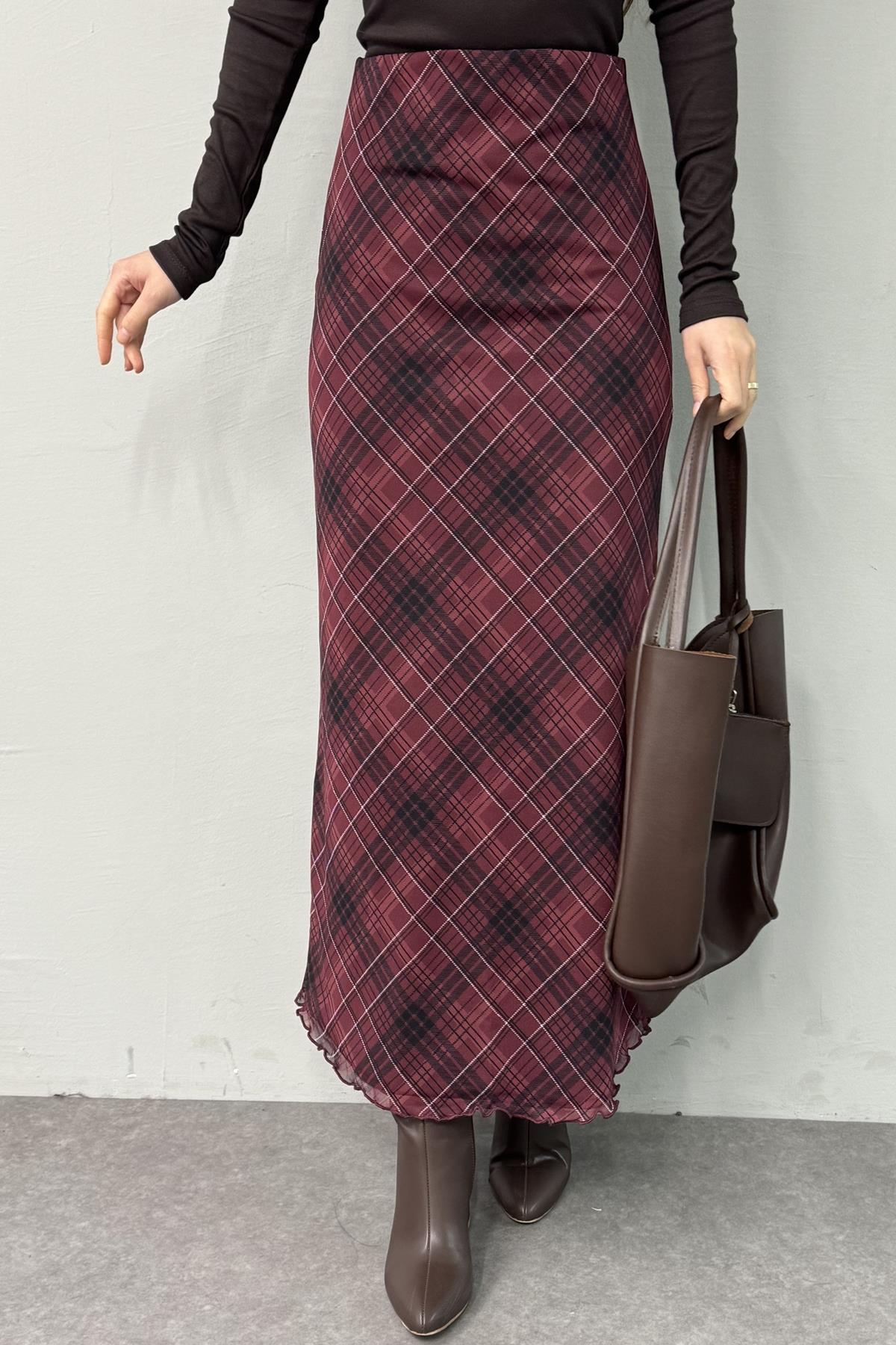EKOSE DESEN TÜL ETEK