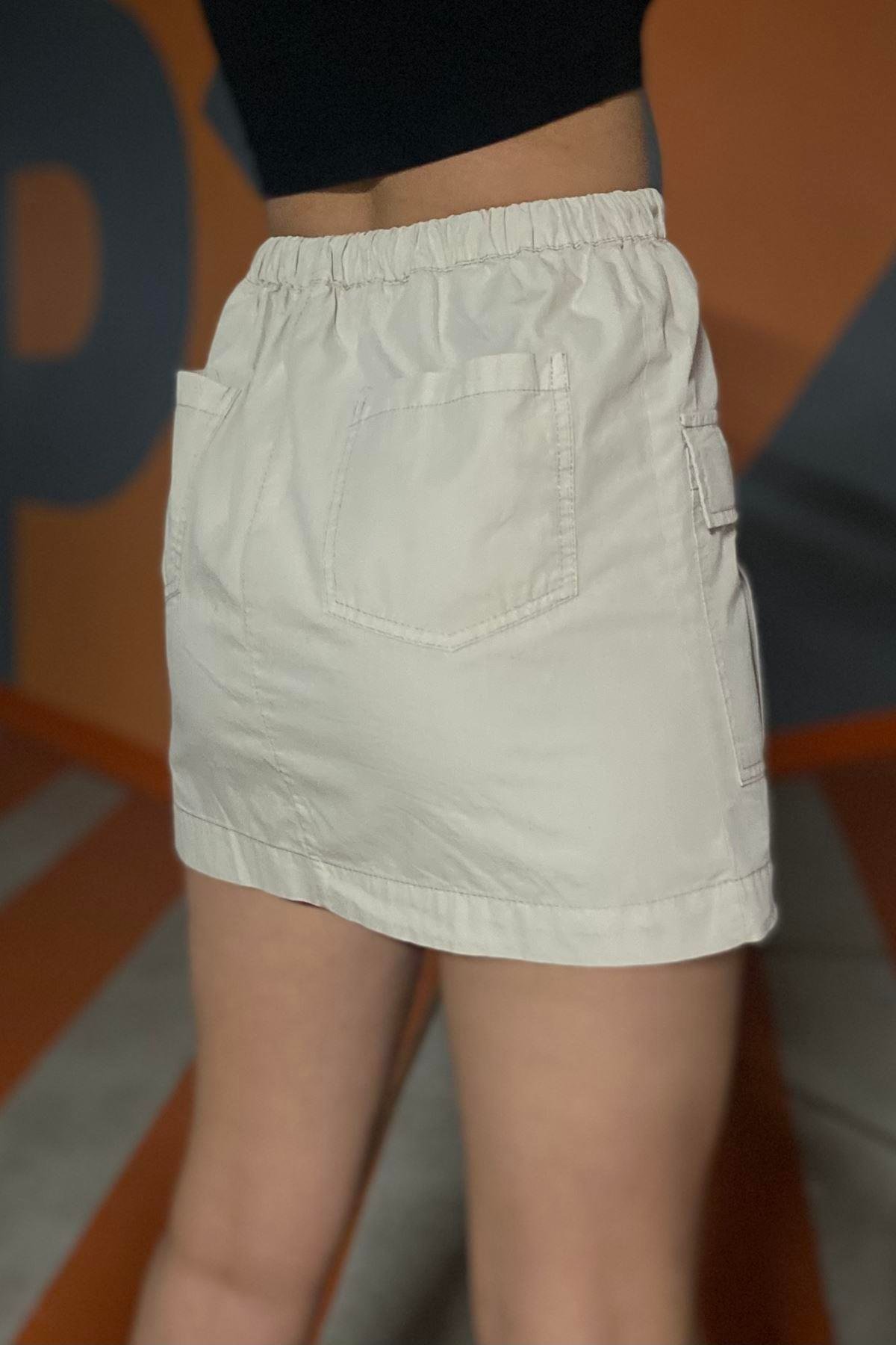 KARGO CEPLİ MİNİ ETEK