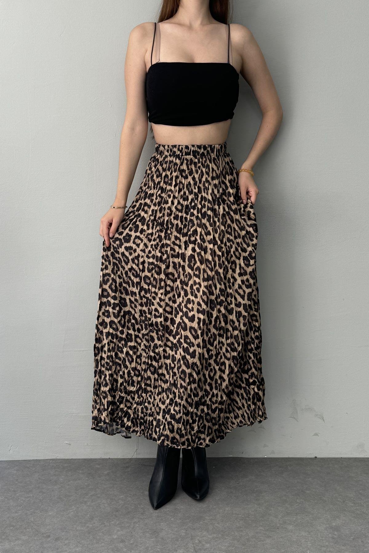 LEOPAR DESEN KRAŞ ETEK