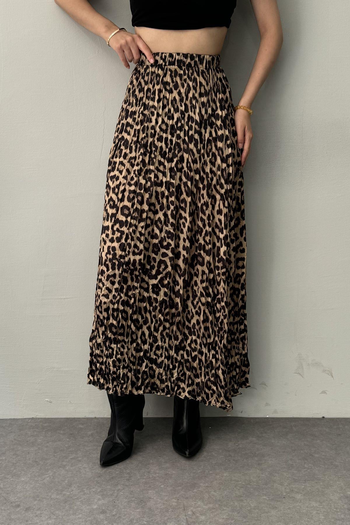 LEOPAR DESEN KRAŞ ETEK