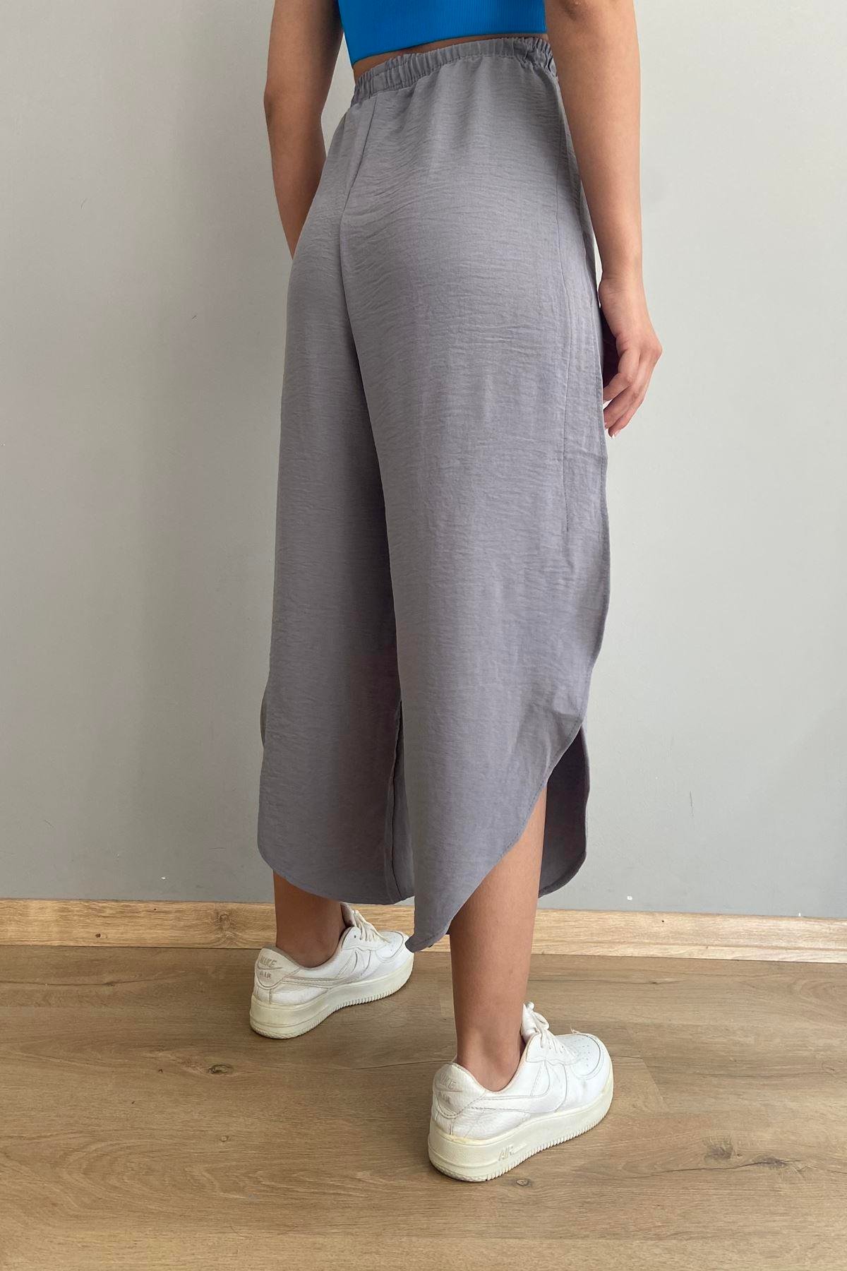 OVAL PAÇA YIRTMAÇLI PANTOLON