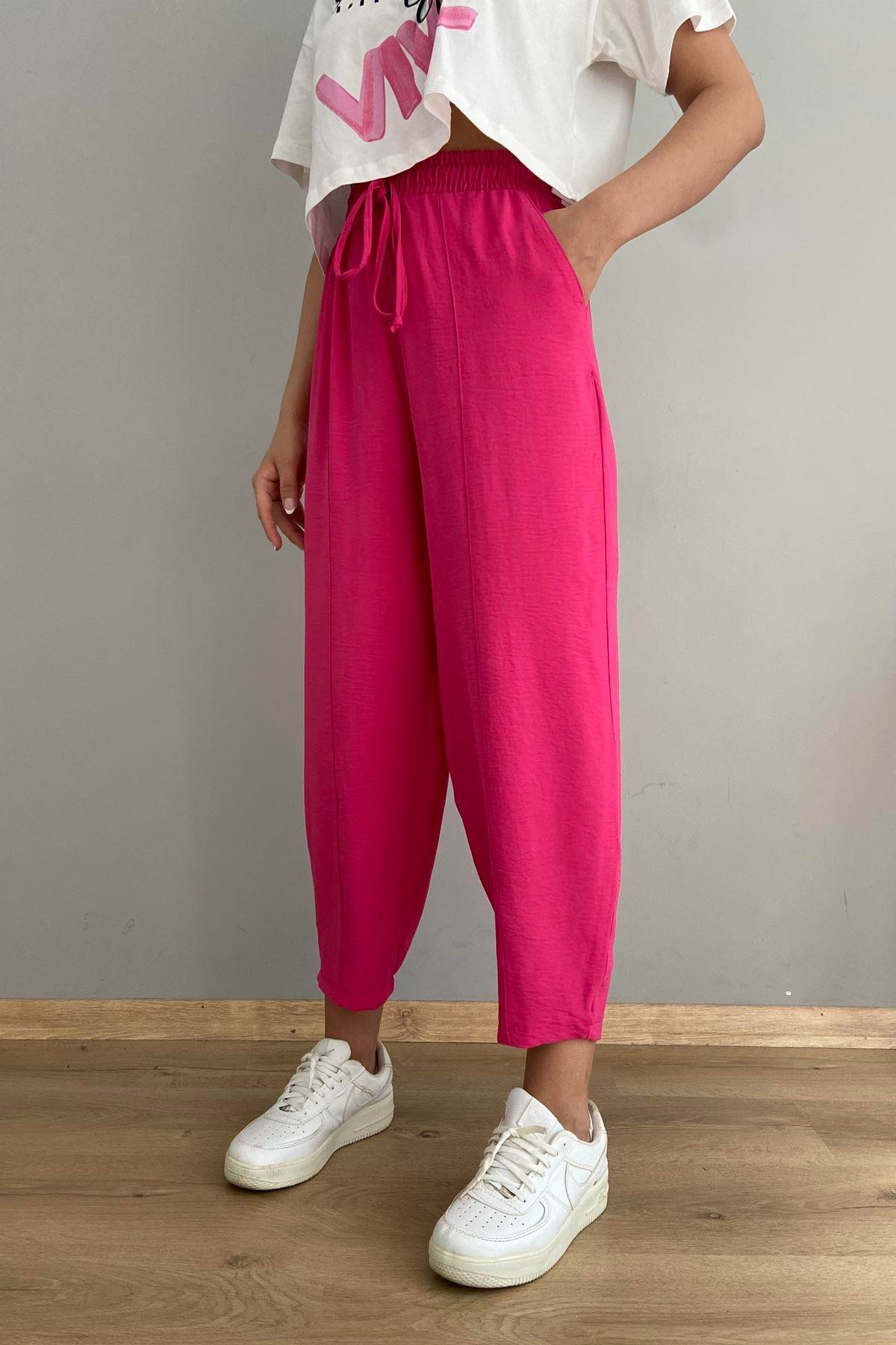 OVAL PAÇA YIRTMAÇLI PANTOLON