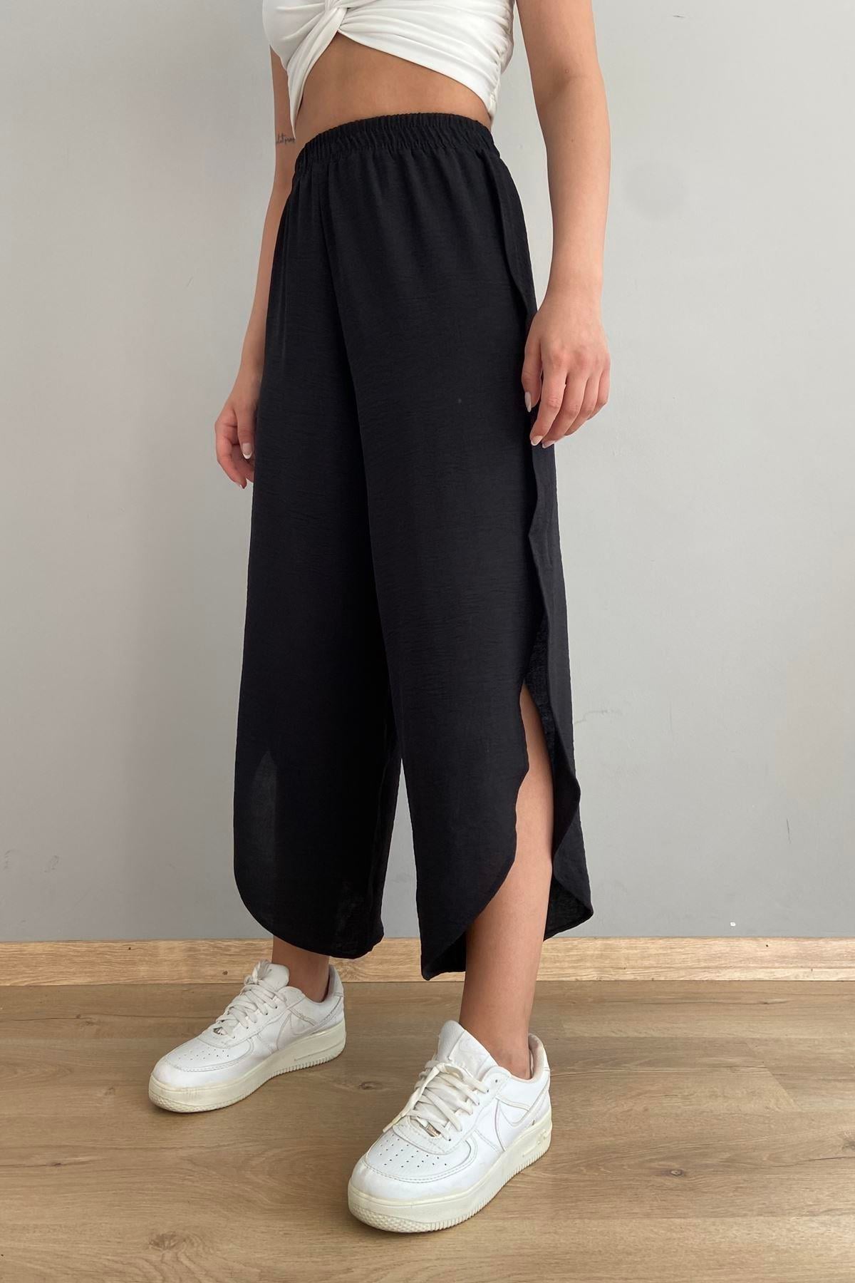 OVAL PAÇA YIRTMAÇLI PANTOLON