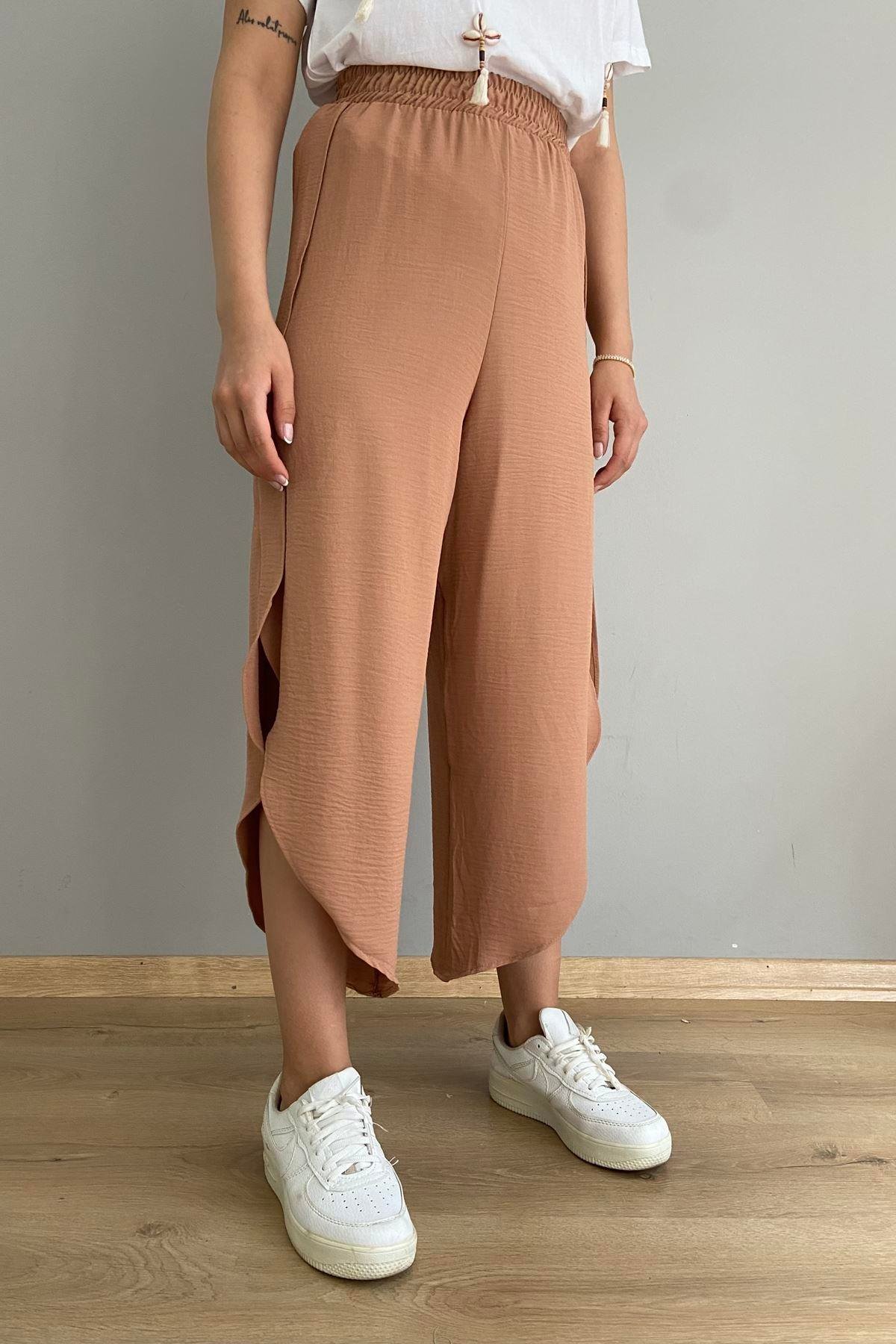 OVAL PAÇA YIRTMAÇLI PANTOLON