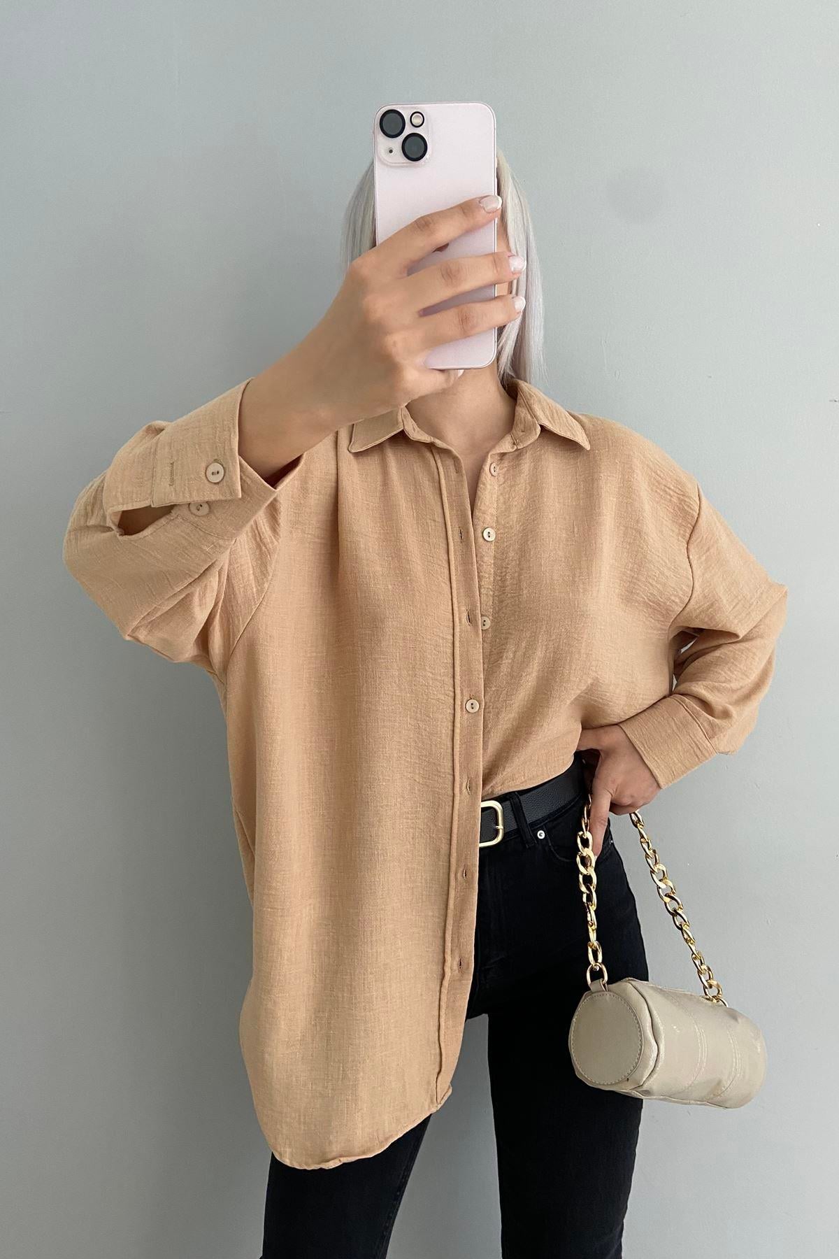 REGLAN KOL OVERSİZE GÖMLEK