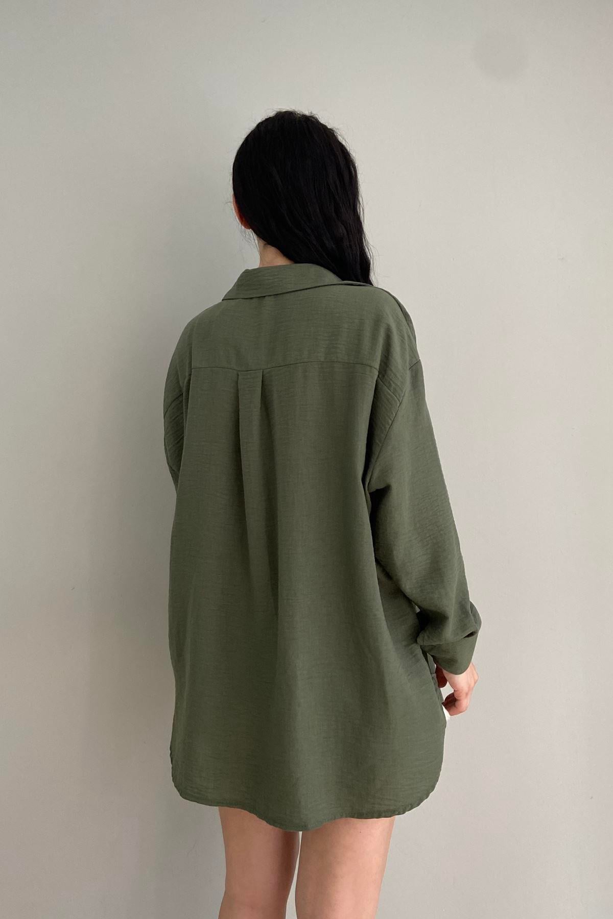 REGLAN KOL OVERSİZE GÖMLEK