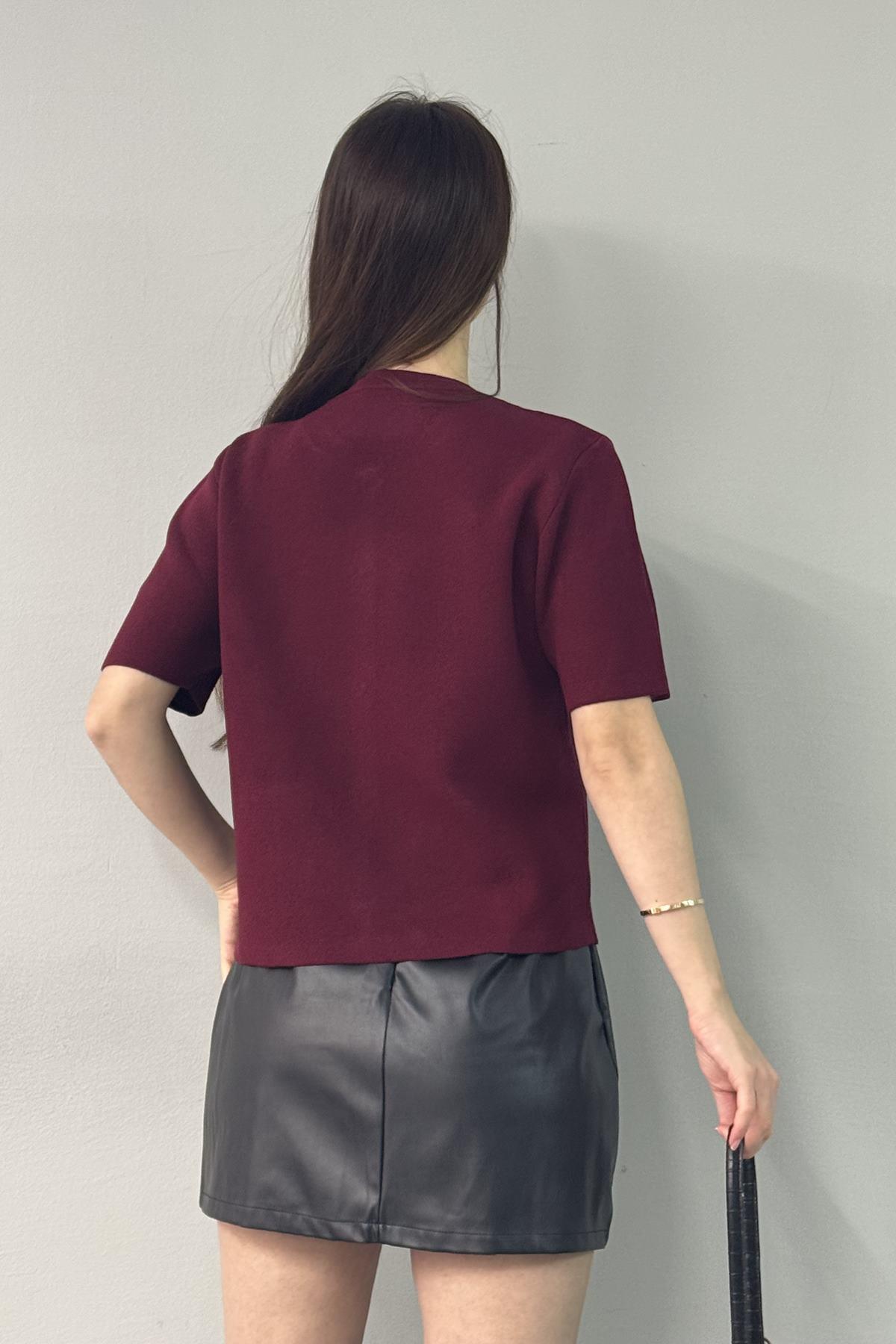 BİSİKLET YAKA DÜĞMELİ CEPLİ TRIKO HIRKA