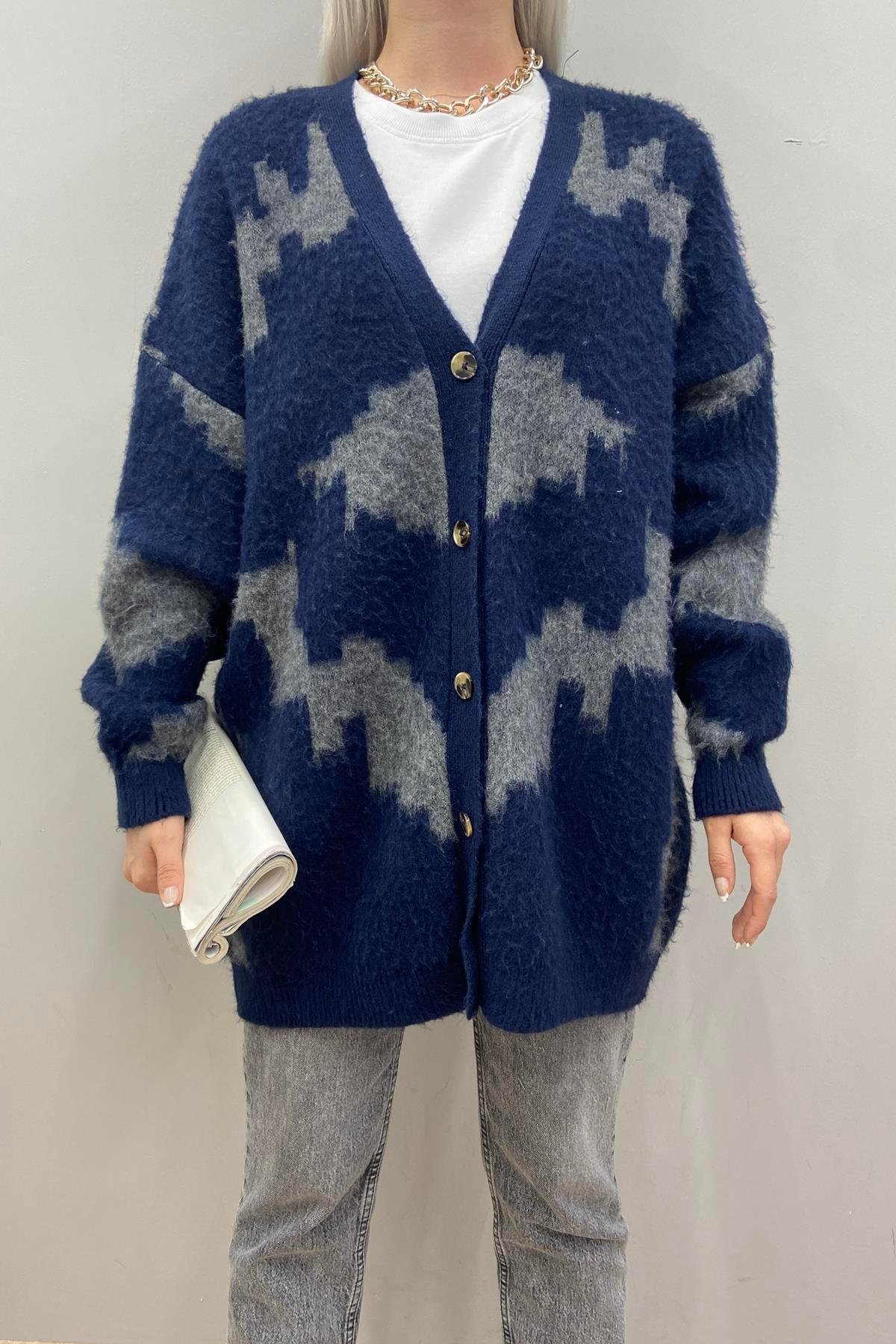DESENLİ ŞARDONLU HIRKA