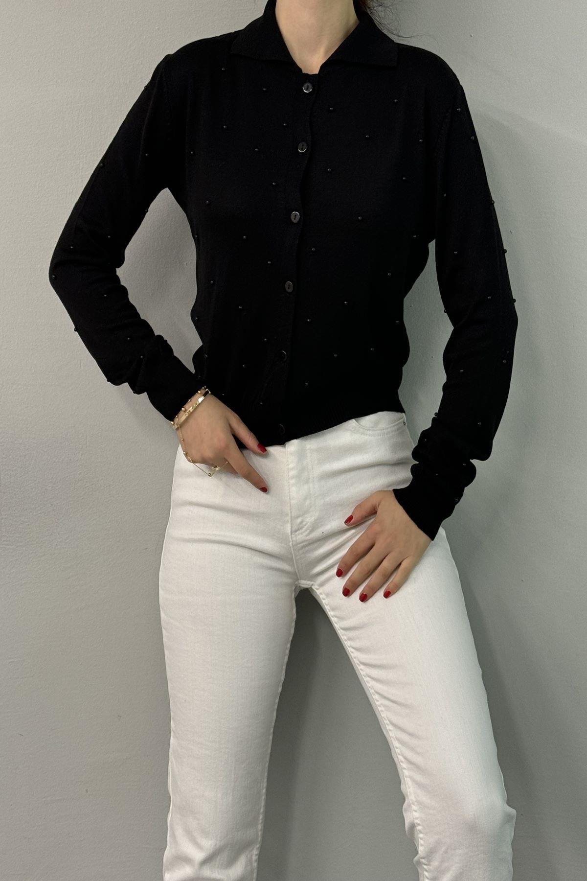 POLO YAKA İNCİ DETAY TRIKO