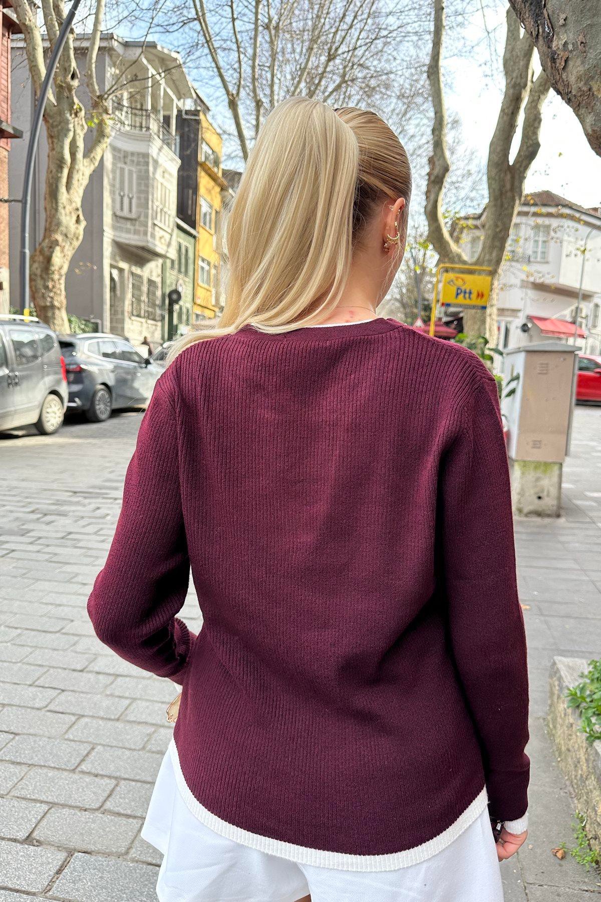 PATI DÜĞMELİ TRIKO KAZAK