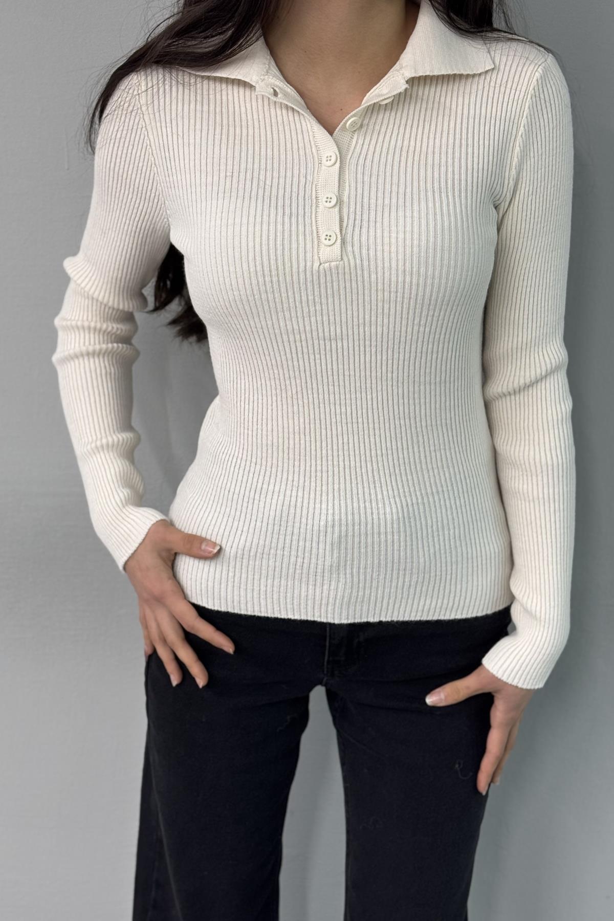 POLO YAKA FİTİLLİ TRIKO KAZAK