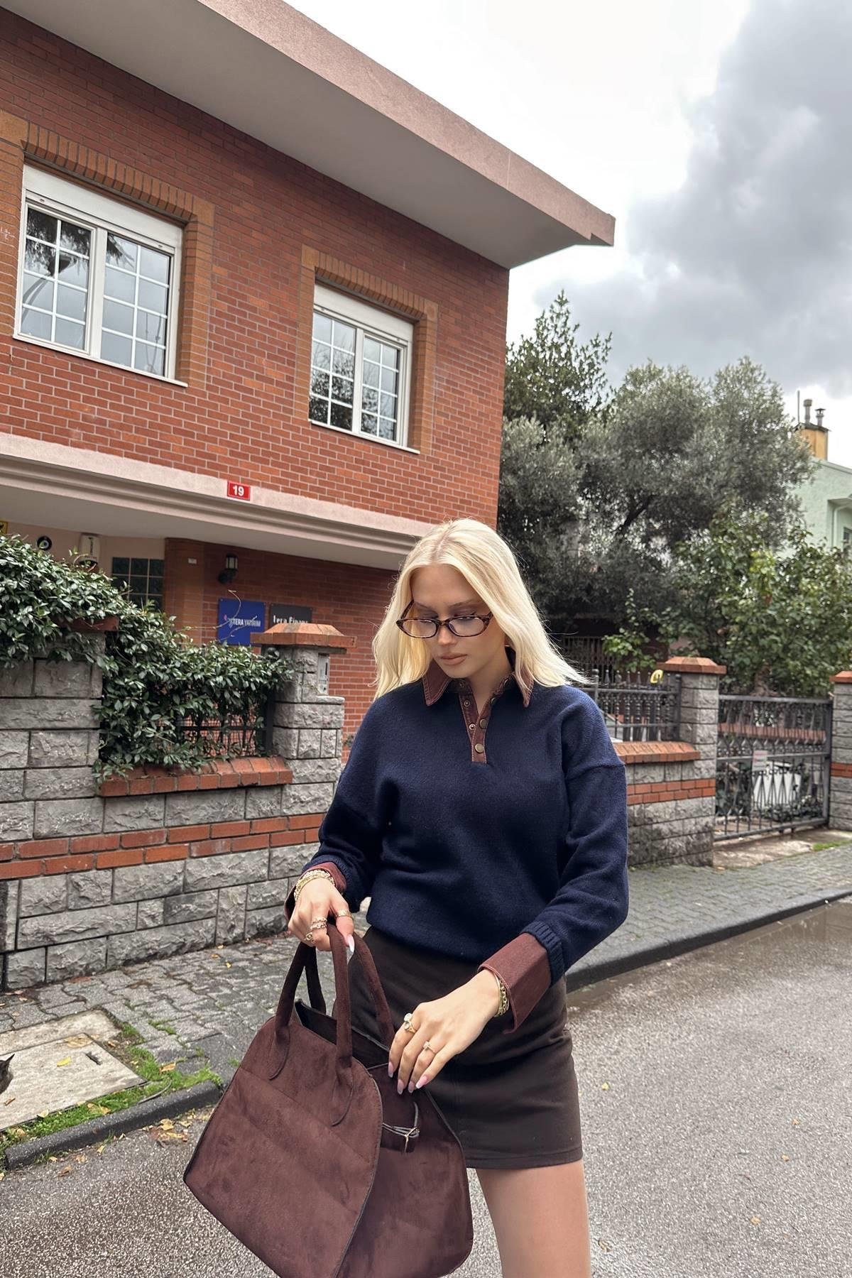 POLO YAKA KOT GARNİLİ TRIKO KAZAK