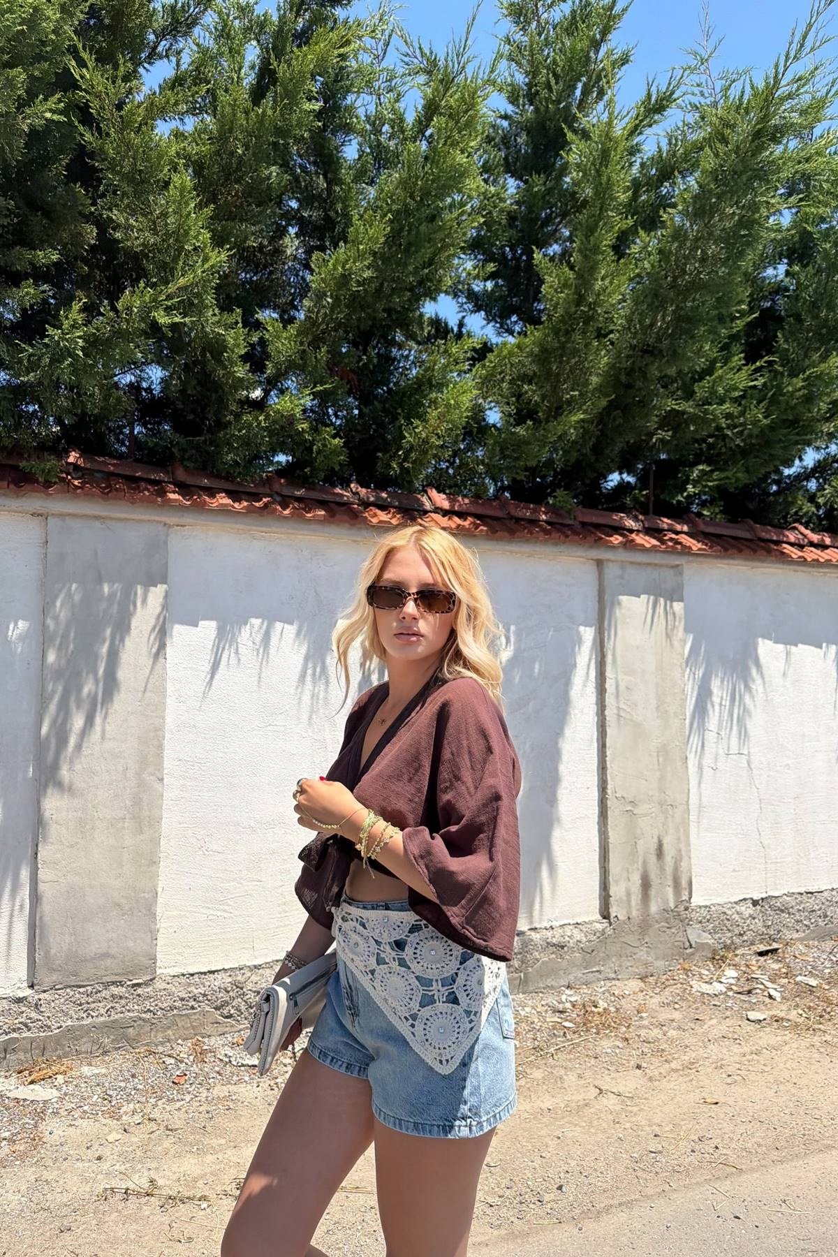 DANTEL GARNİLİ KIMONO
