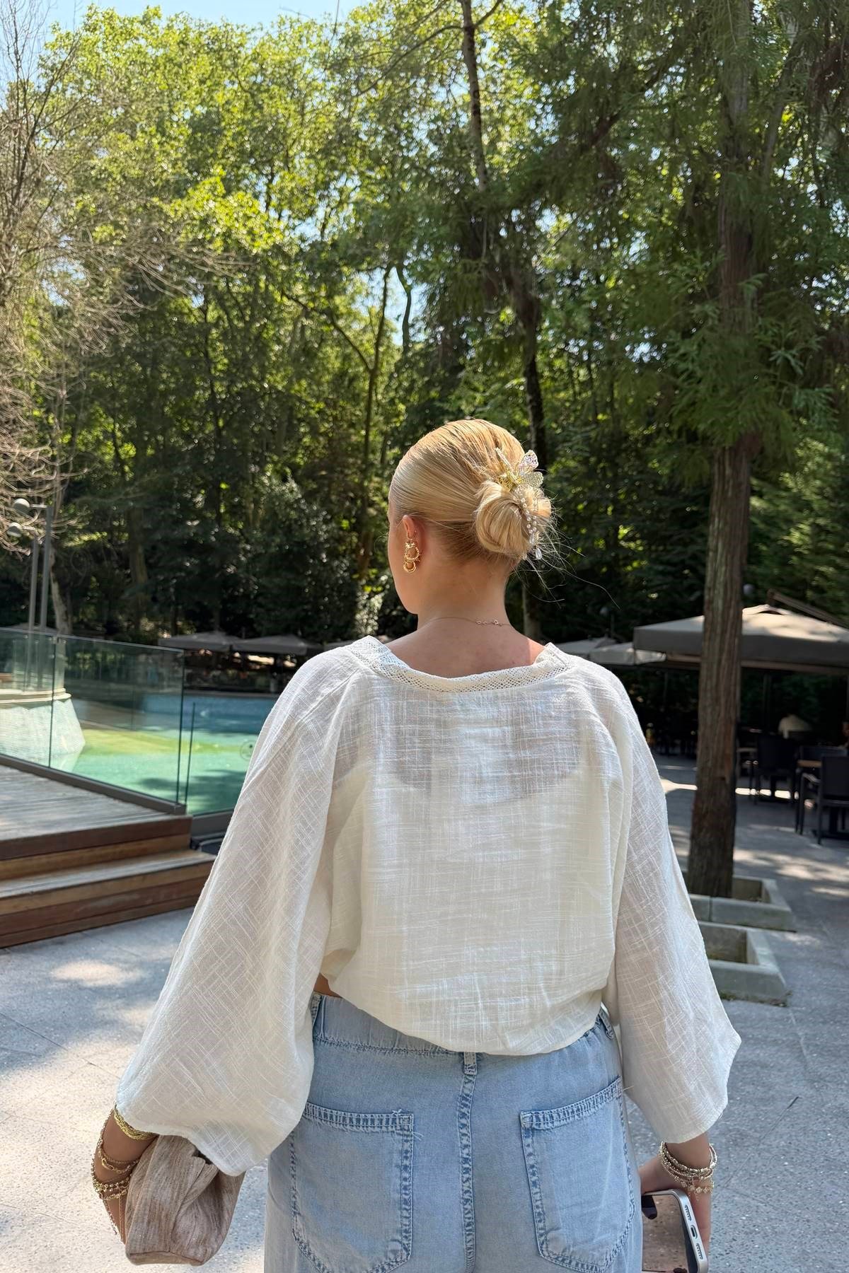 DANTEL GARNİLİ KIMONO