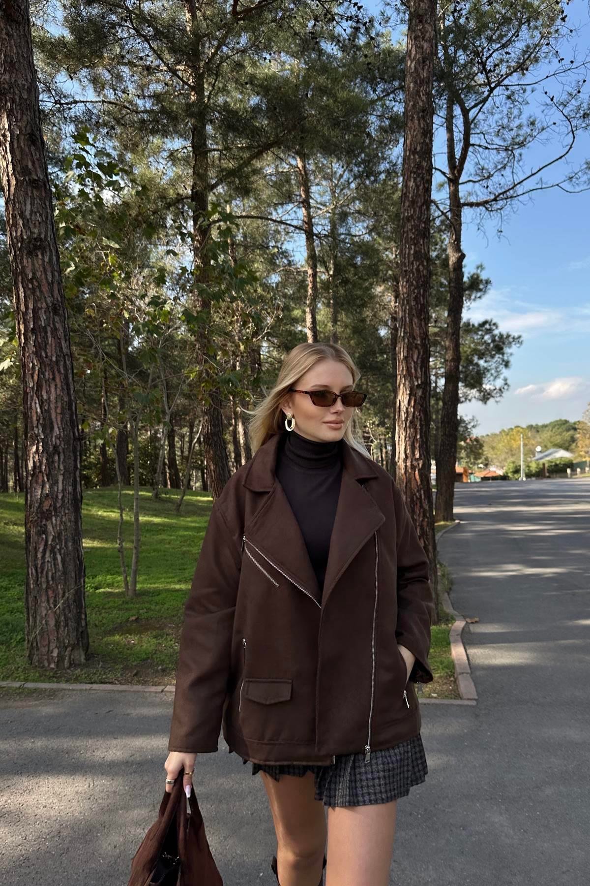 FERMUARLI OVERSİZE MONT