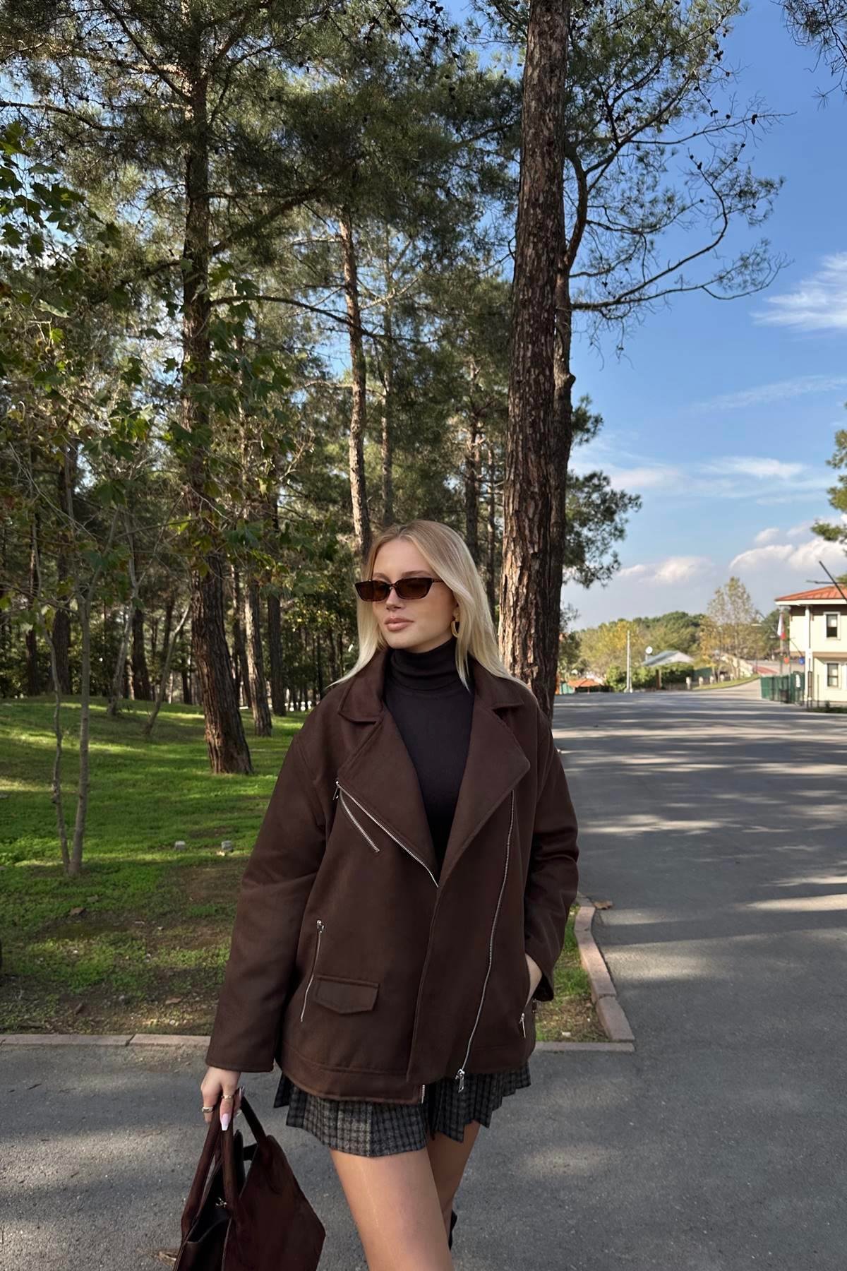 FERMUARLI OVERSİZE MONT