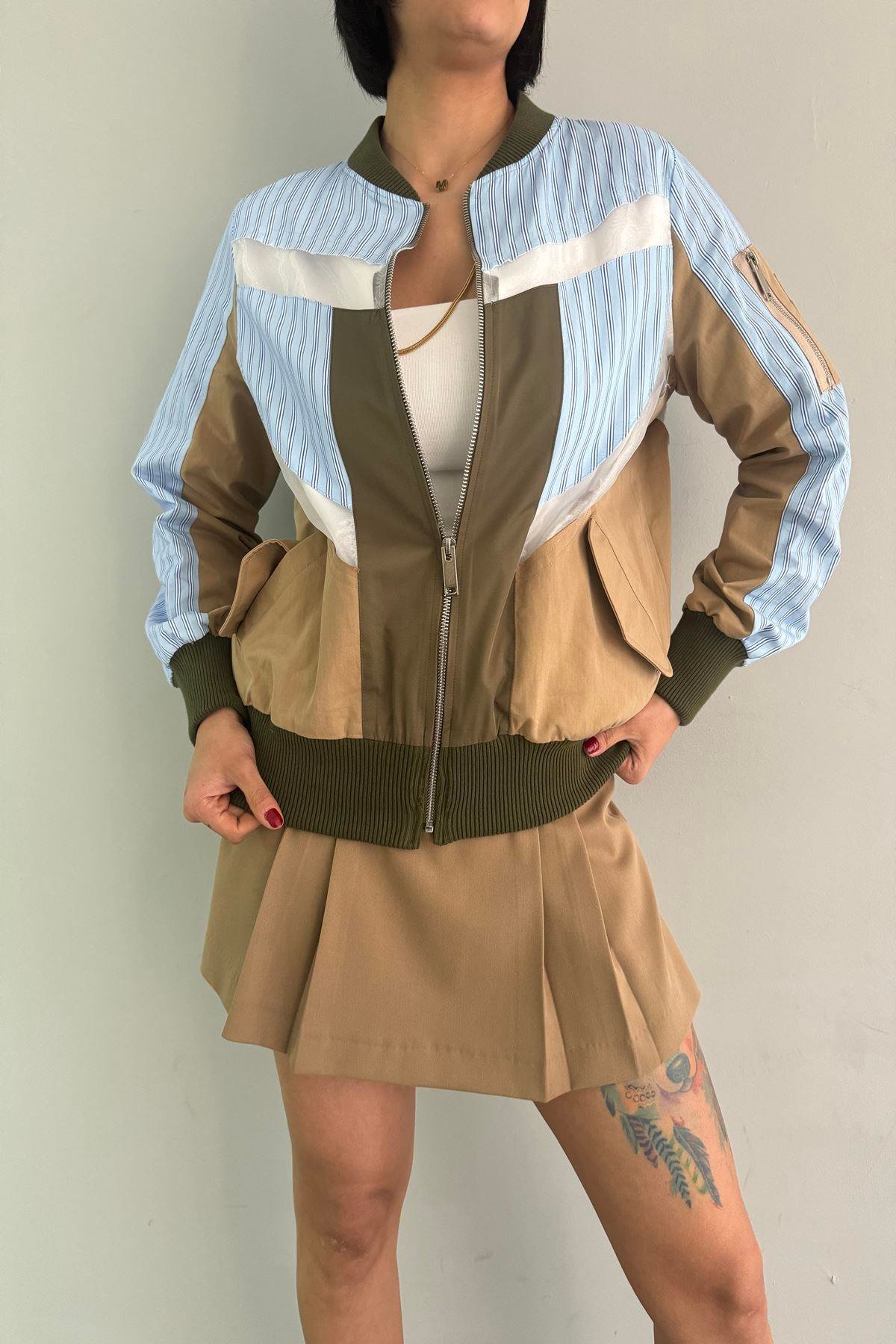 MATCH DETAYLI BOMBER CEKET
