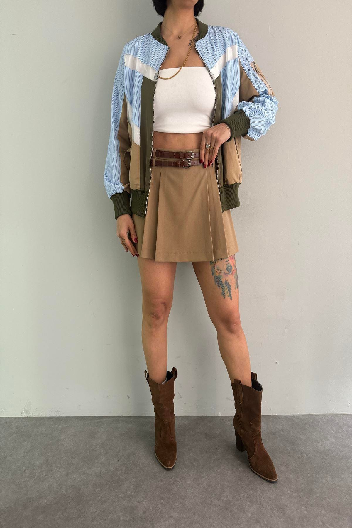 MATCH DETAYLI BOMBER CEKET