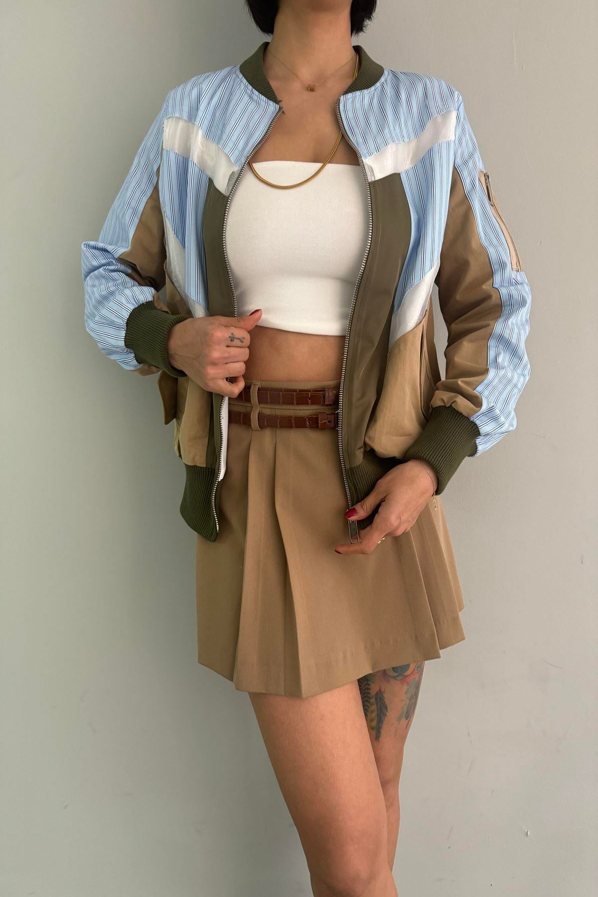 MATCH DETAYLI BOMBER CEKET