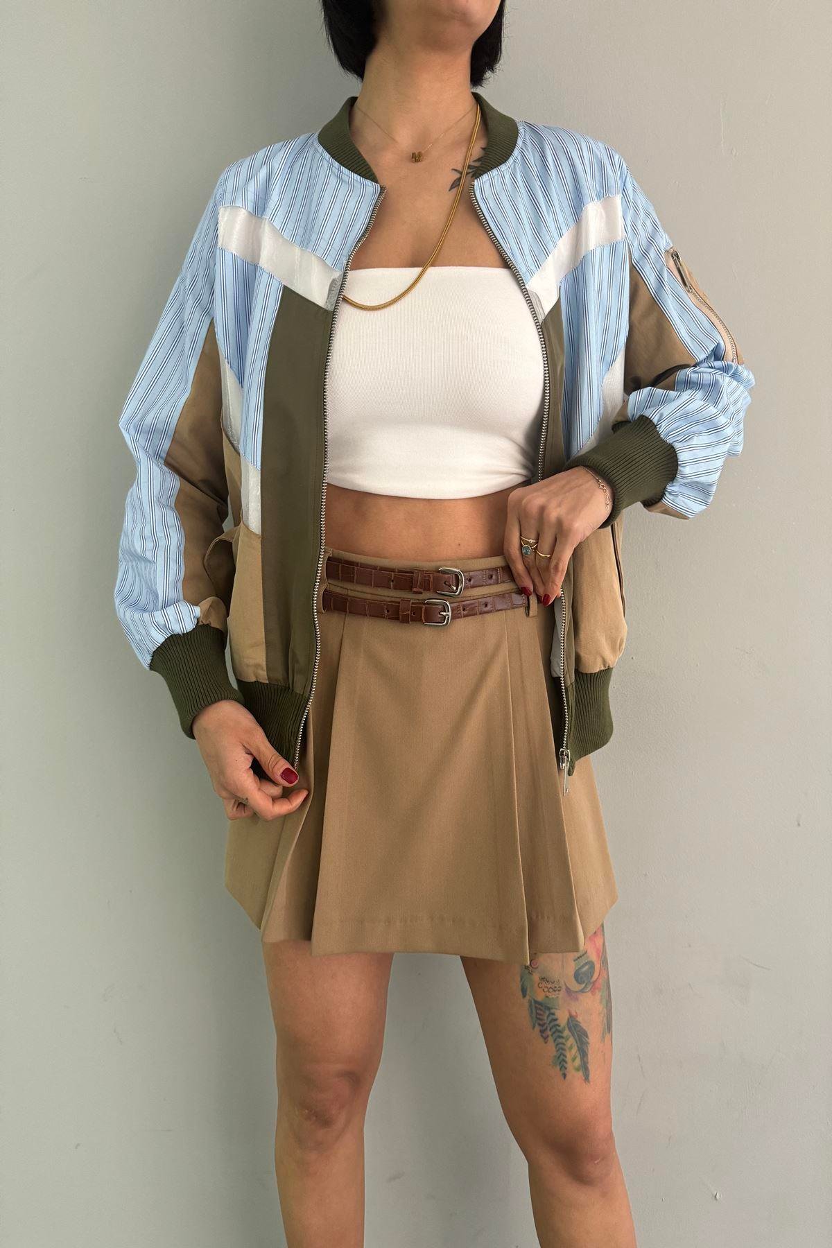 MATCH DETAYLI BOMBER CEKET