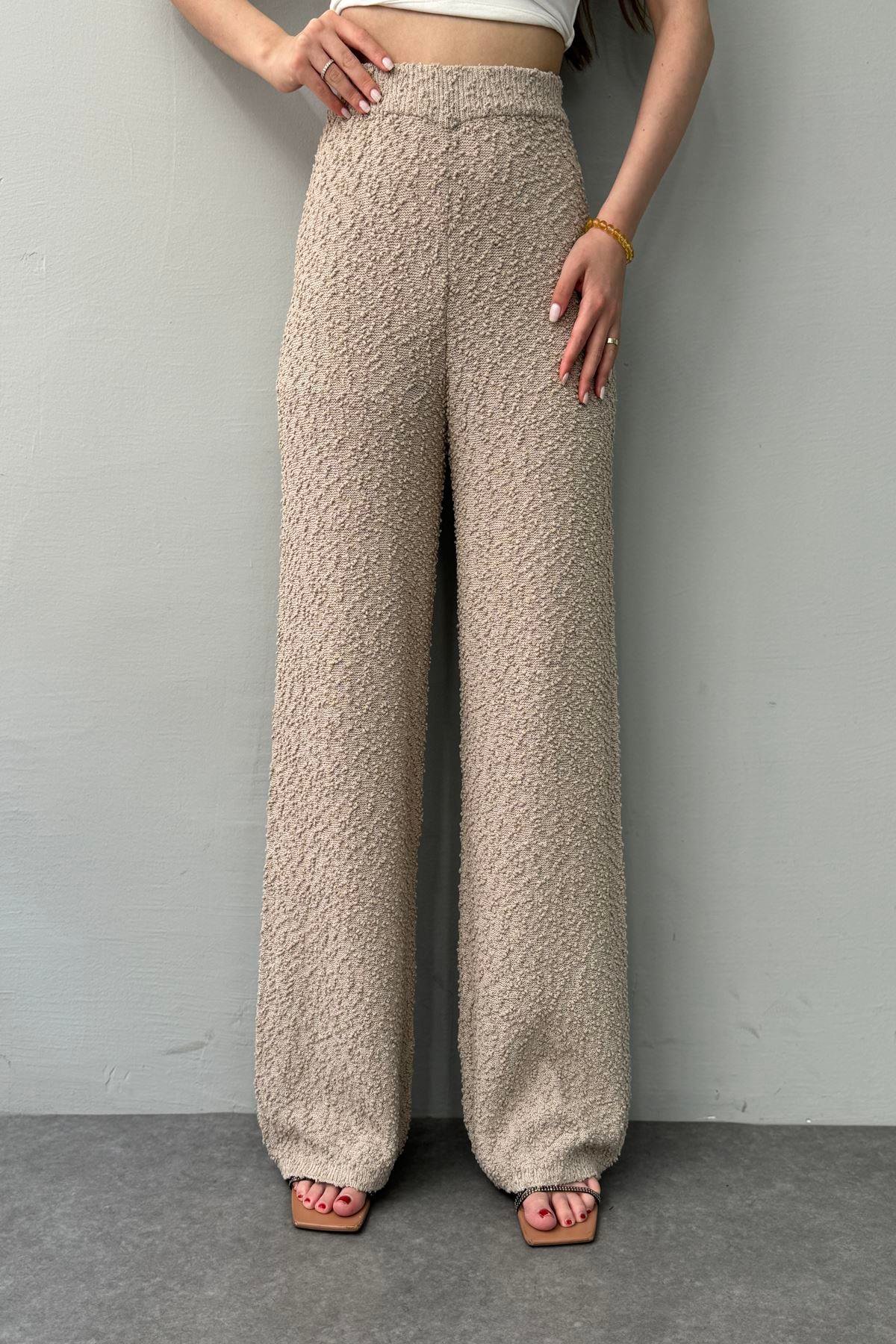 BEL LASTİKLİ ASTARLI TRIKO PANTOLON