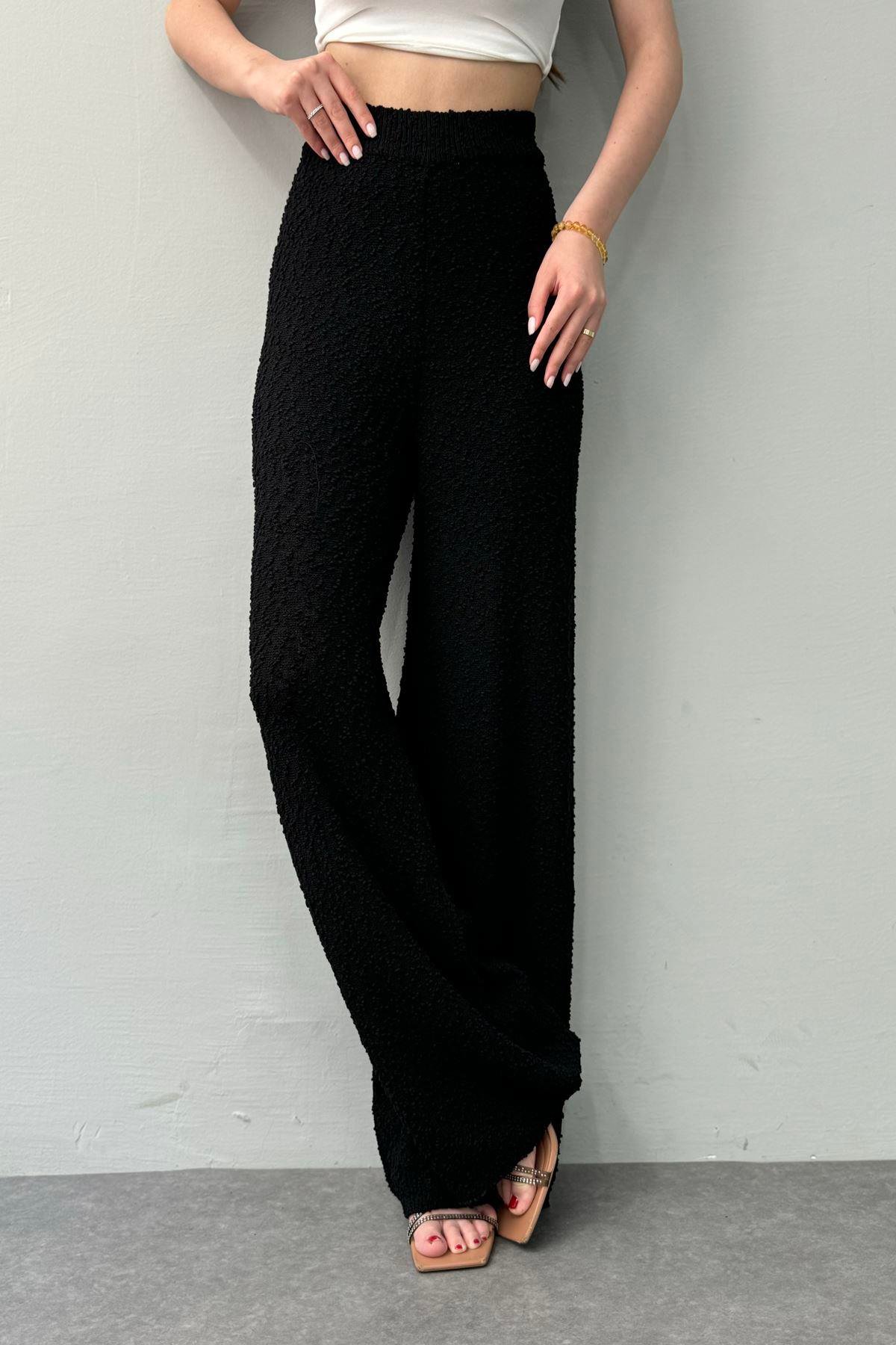 BEL LASTİKLİ ASTARLI TRIKO PANTOLON