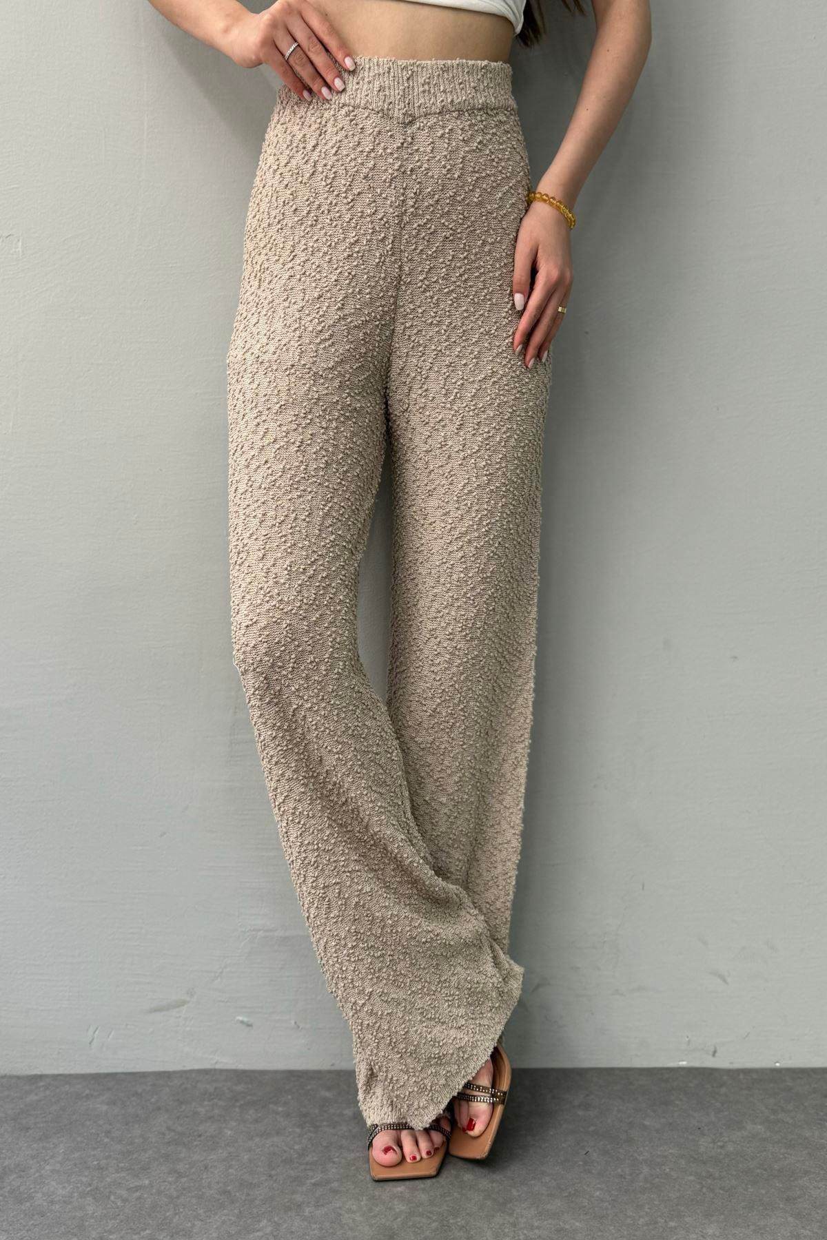 BEL LASTİKLİ ASTARLI TRIKO PANTOLON