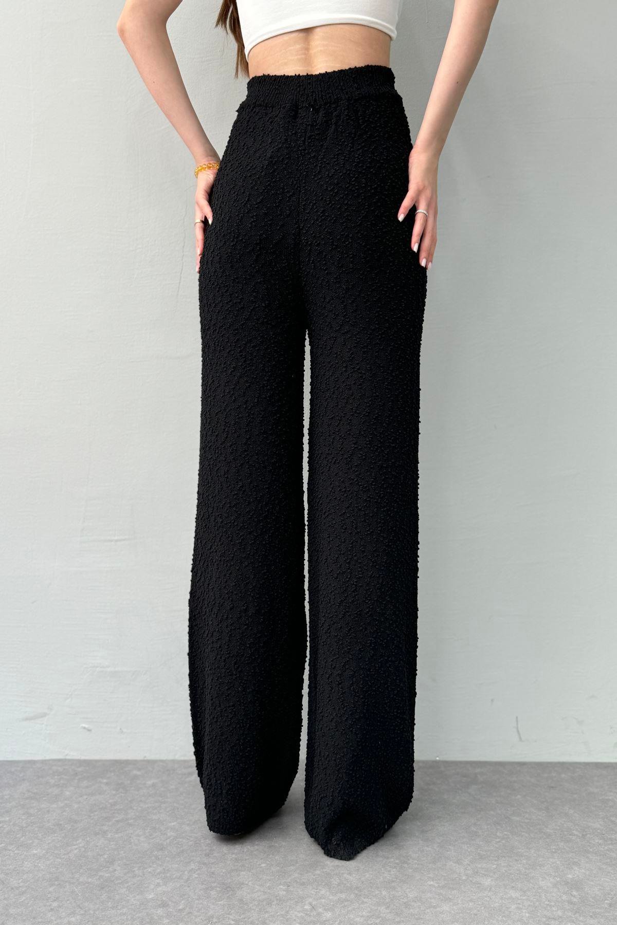 BEL LASTİKLİ ASTARLI TRIKO PANTOLON