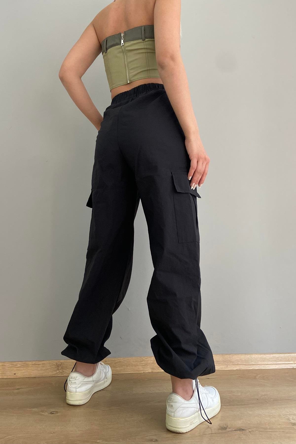 BEL LASTİKLİ KARGO PANTOLON
