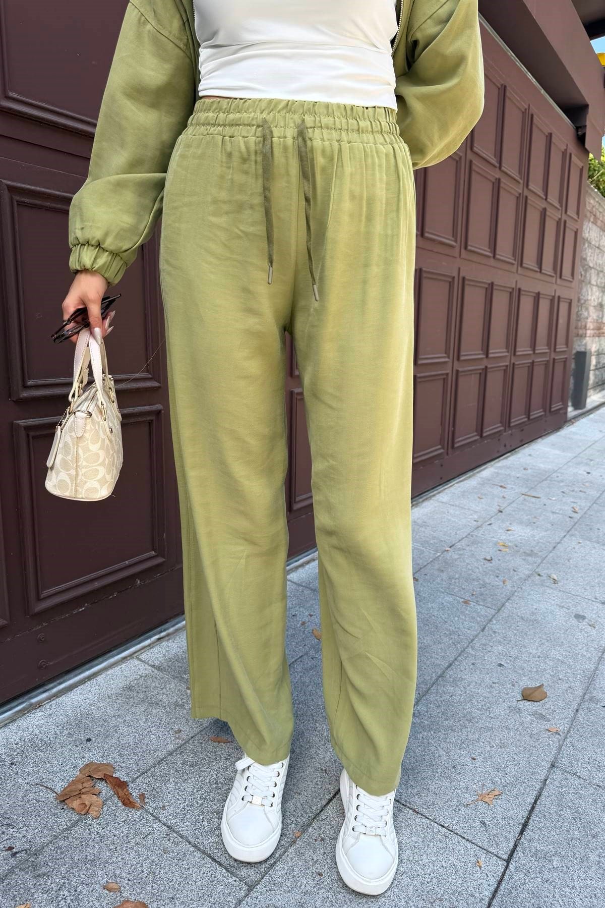 BEL LASTİKLİ OVERSİZE PANTOLON